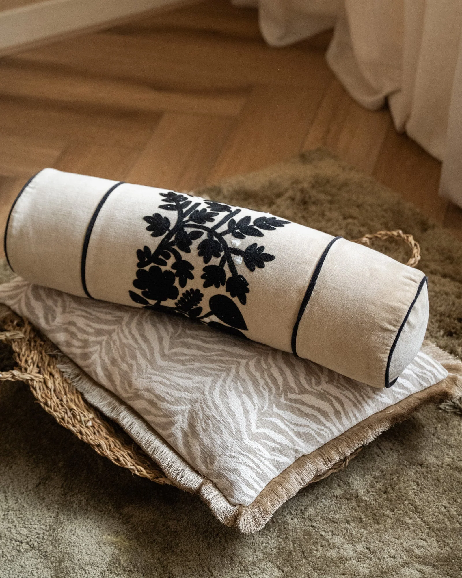 Bolster Cushion Esme Beige - Image 3
