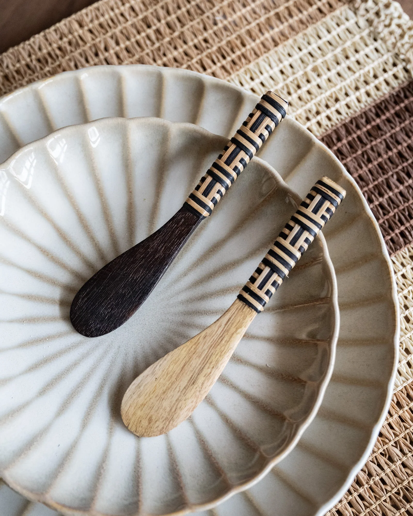 Set van 2 - Butter Knives Zebra Handwoven - Image 2