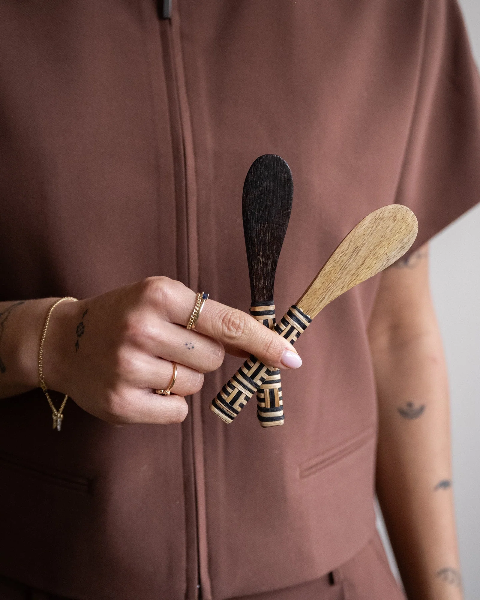 Set van 2 - Butter Knives Zebra Handwoven - Image 3