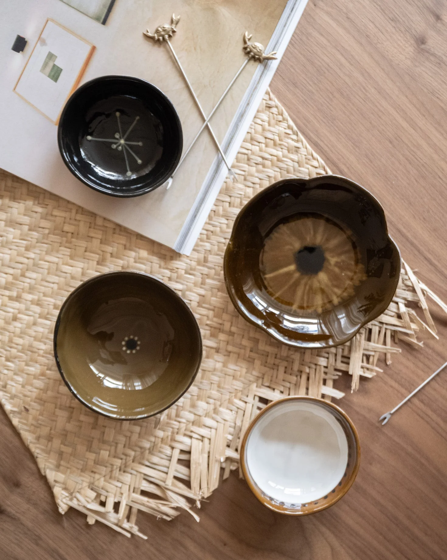 GIFTBOX - Set van 4 - Hand-Painted Bowls