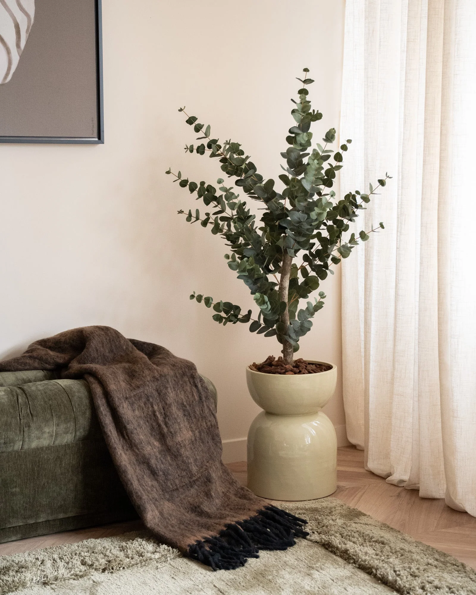 Large Planter Mimea Enamel Green - Image 4