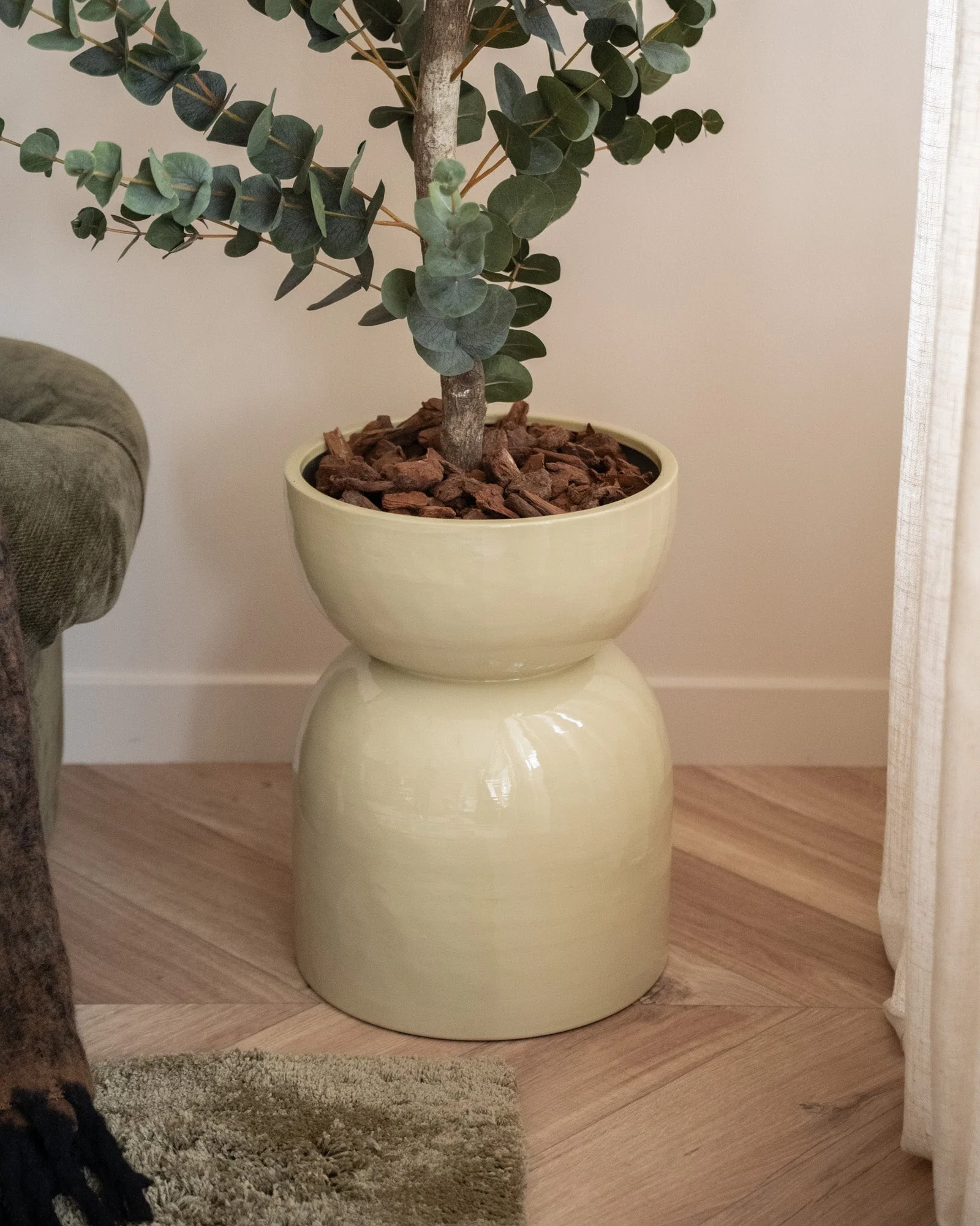 Large Planter Mimea Enamel Green - Image 5
