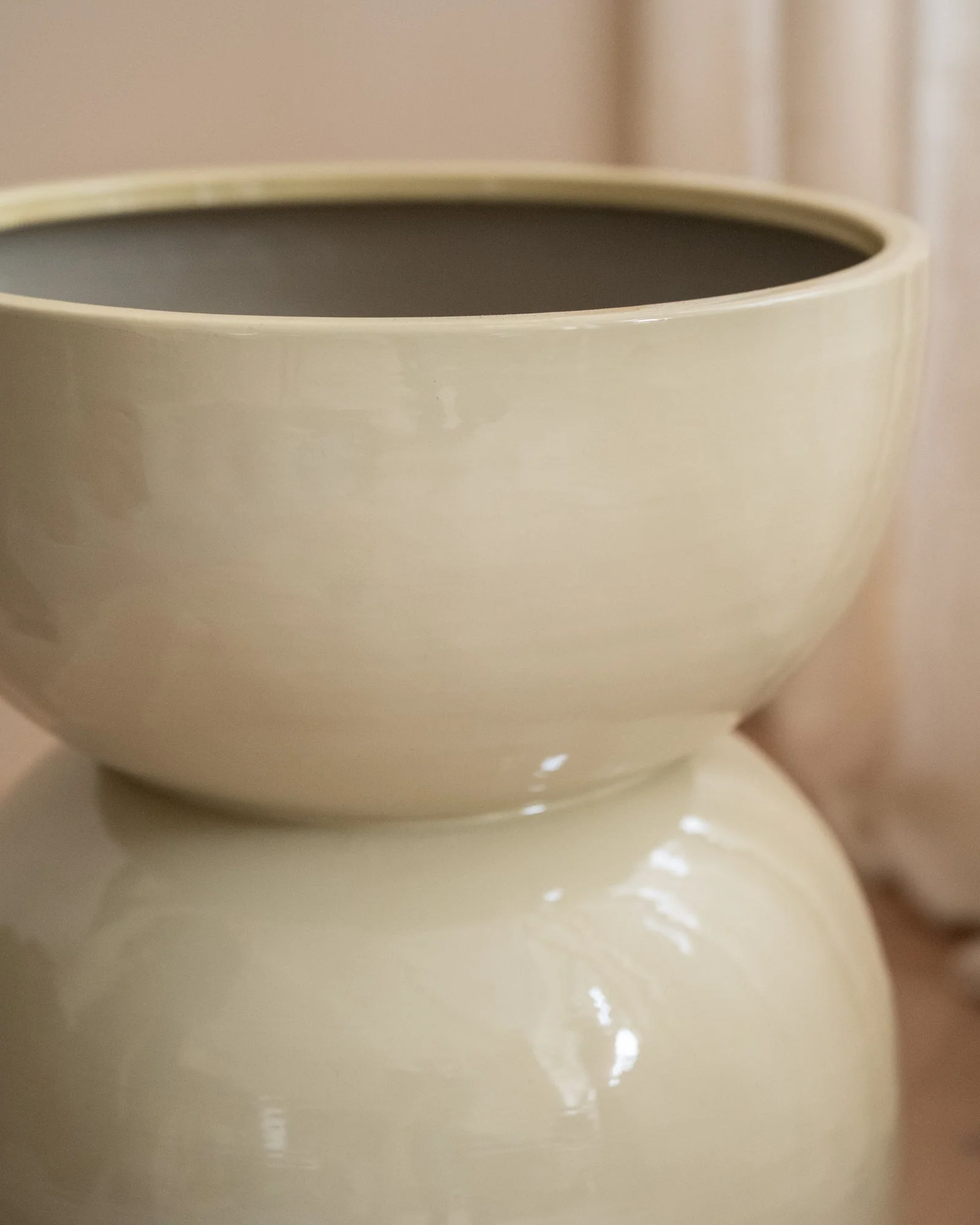Large Planter Mimea Enamel Green - Image 6
