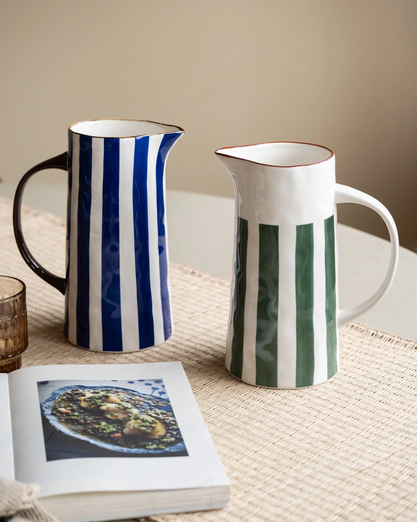 Jug Mykonos Green Stripe - Image 4