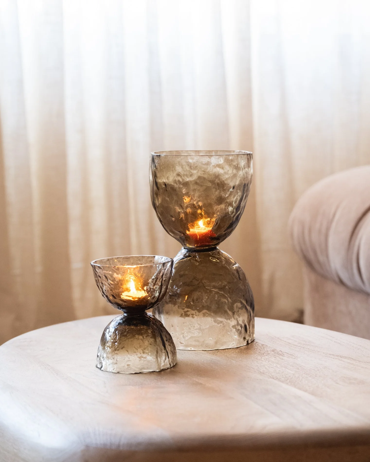 Theelichthouder / Vaas Diabolo Glass - Small/Medium