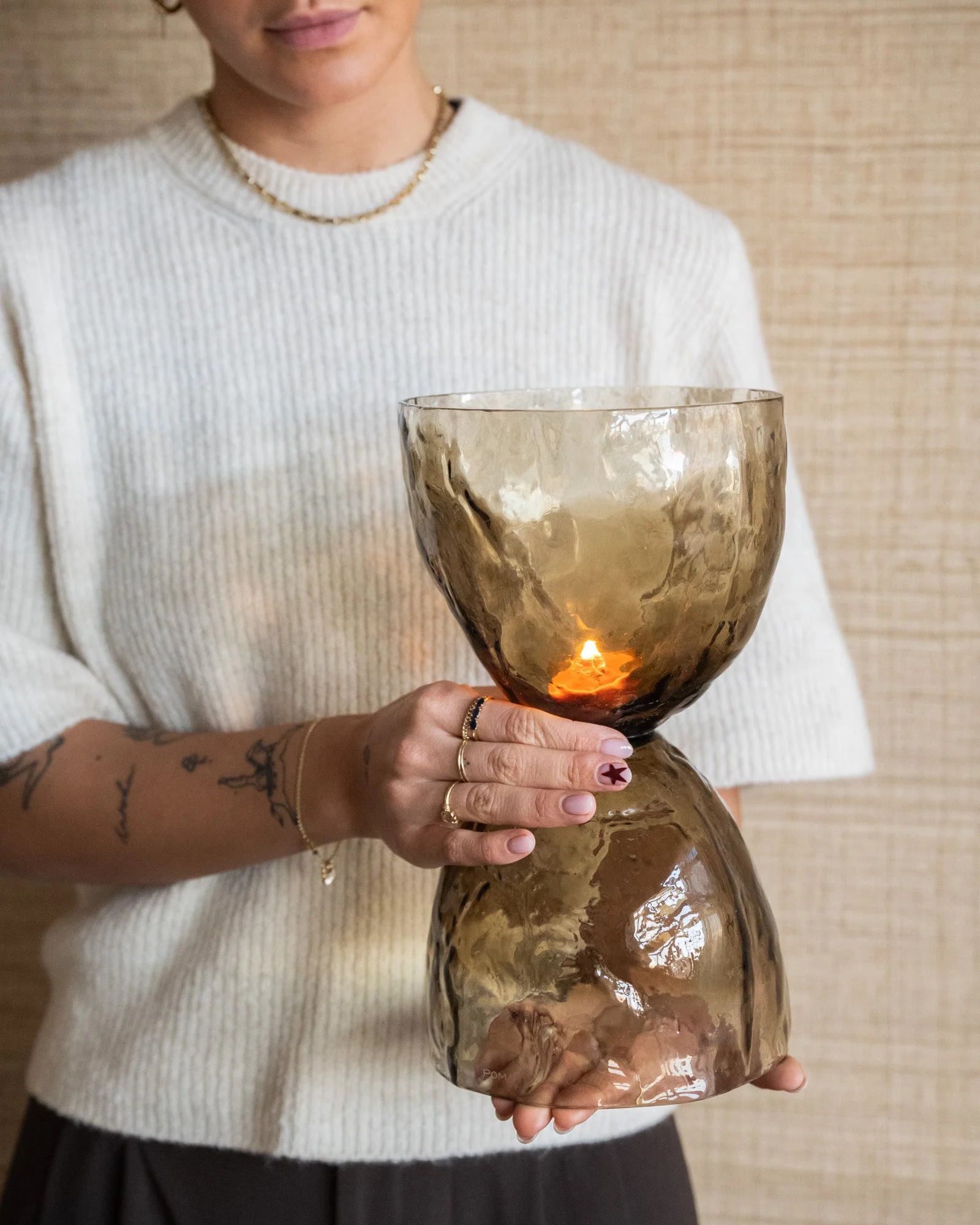 Theelichthouder / Vaas Diabolo Glass - Small/Medium - Image 4