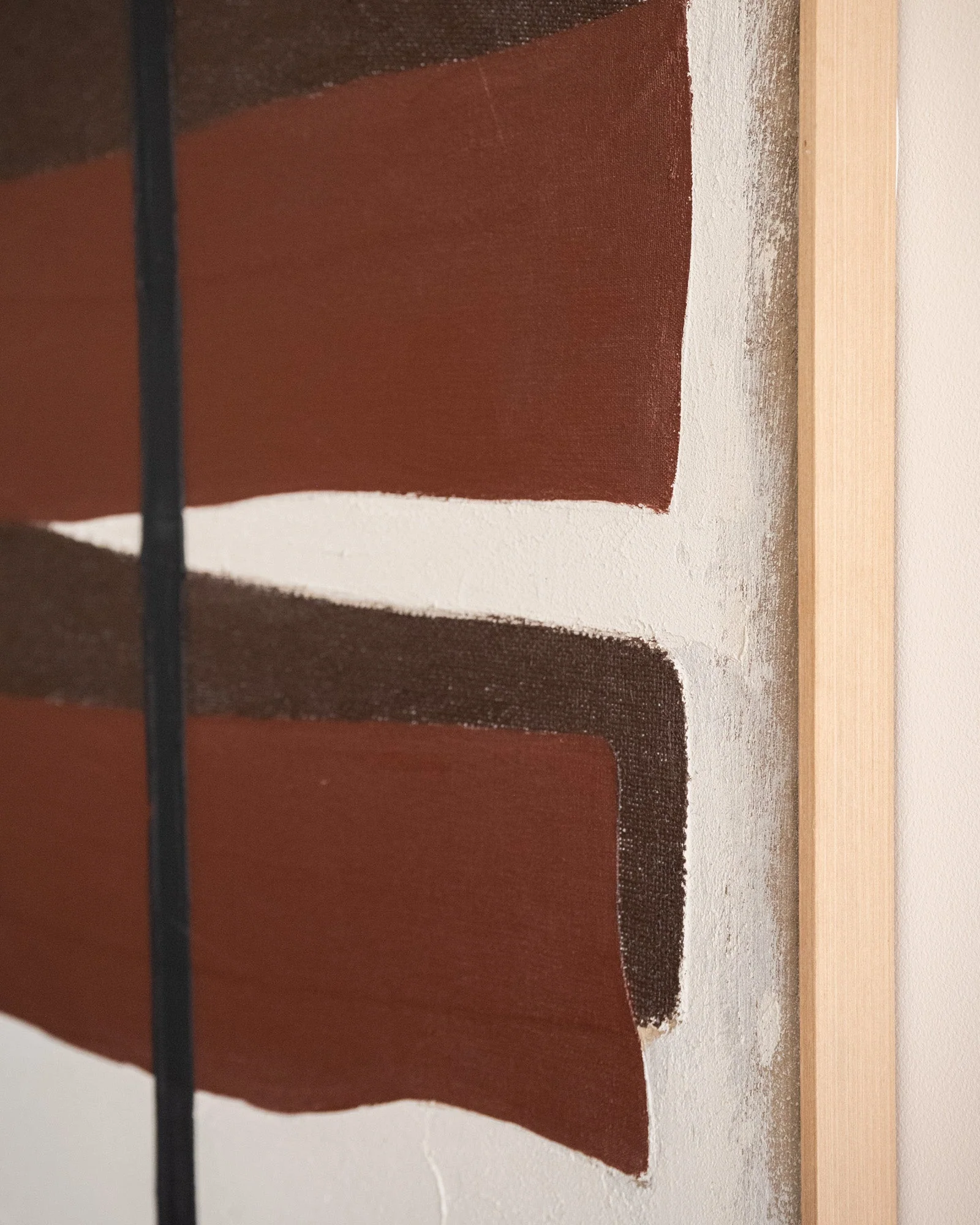 Large Wall Art Equa Beige/Burgundy - Image 3