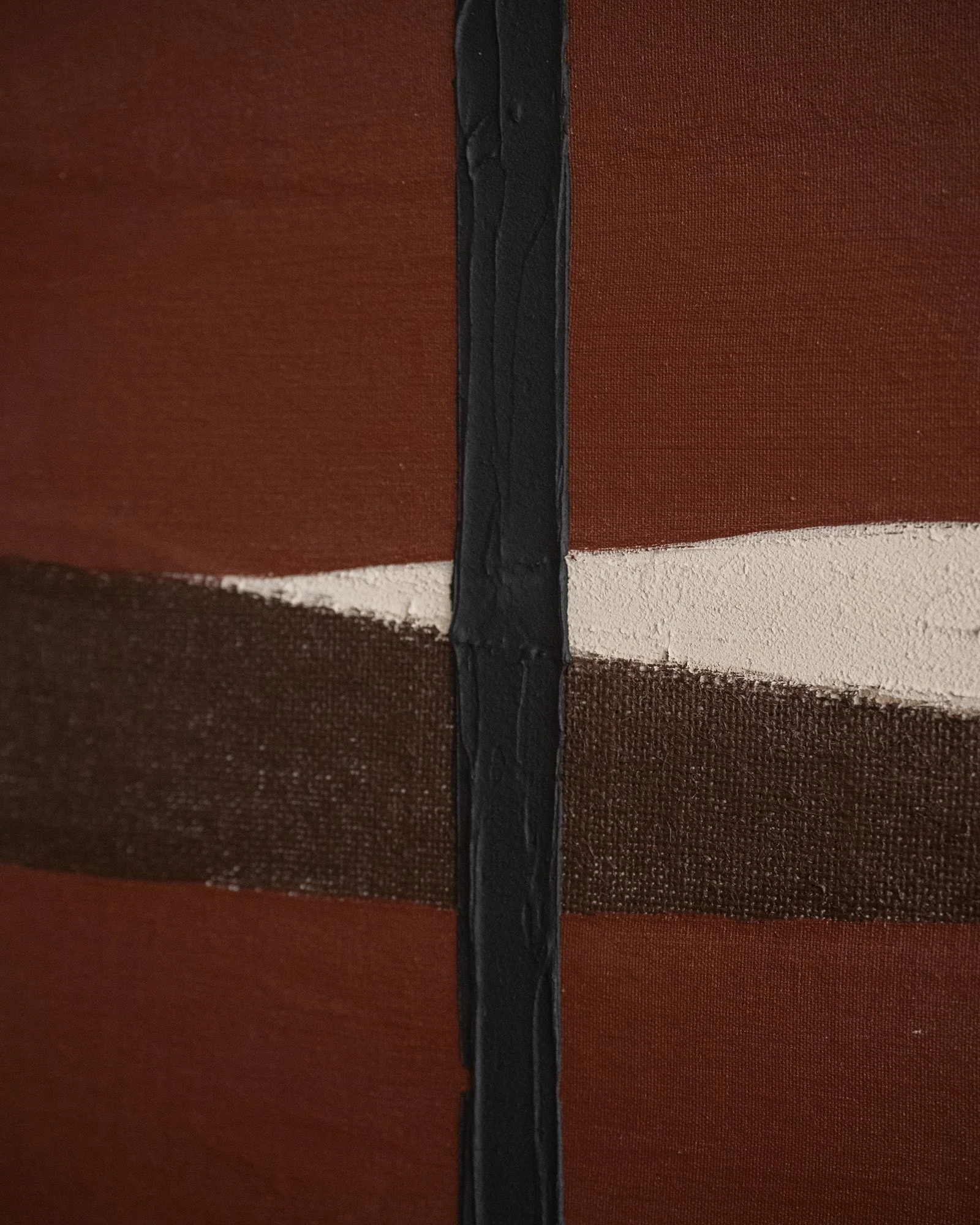 Large Wall Art Equa Beige/Burgundy - Image 4
