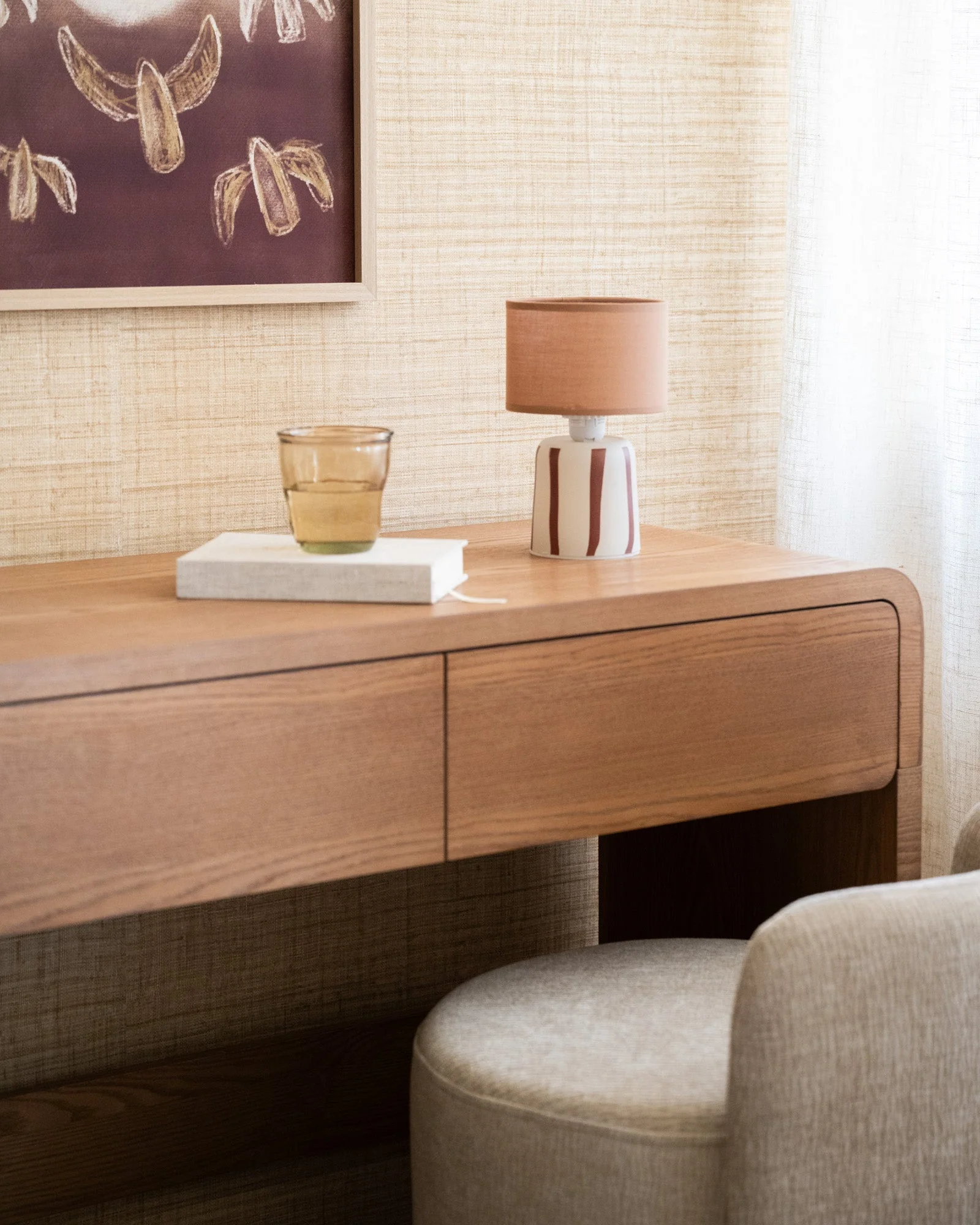 Wireless Table Lamp Lily Brown - Image 3