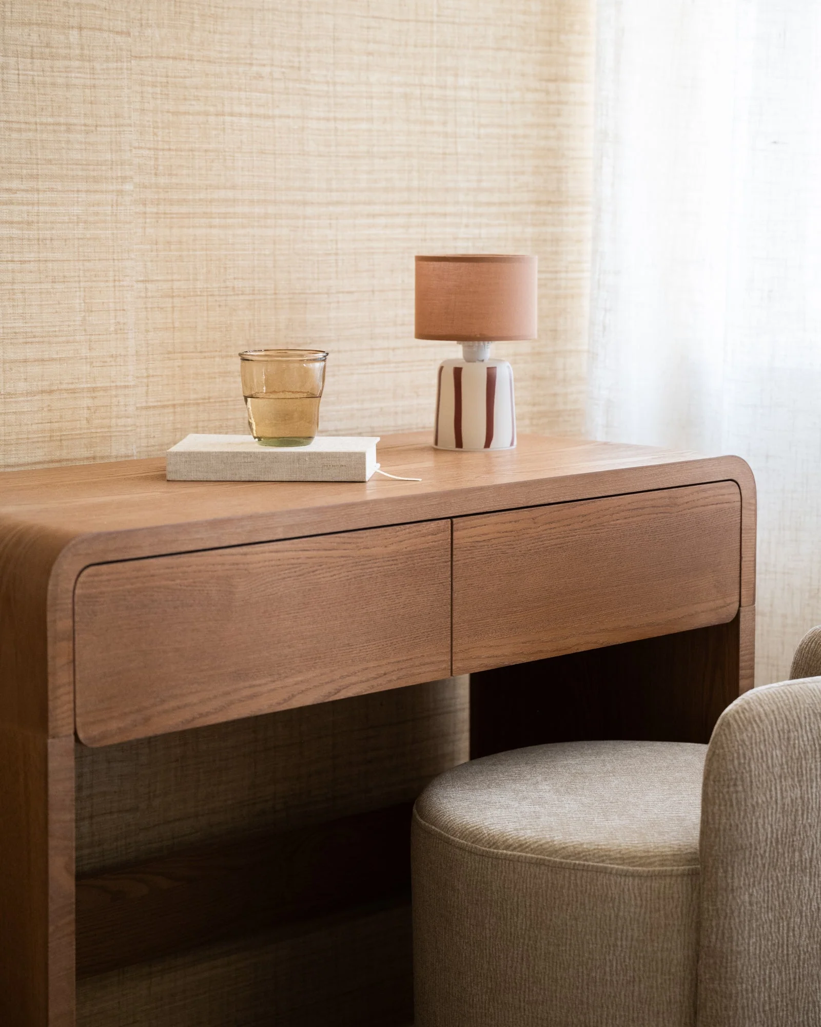 Wireless Table Lamp Lily Brown - Image 5