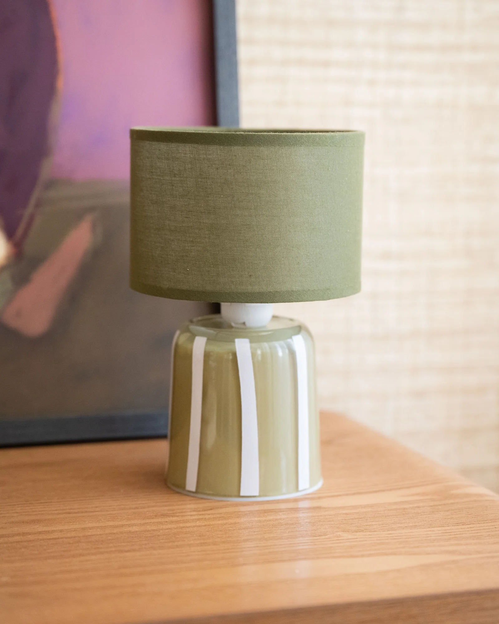 Wireless Table Lamp Lily Green - Image 2
