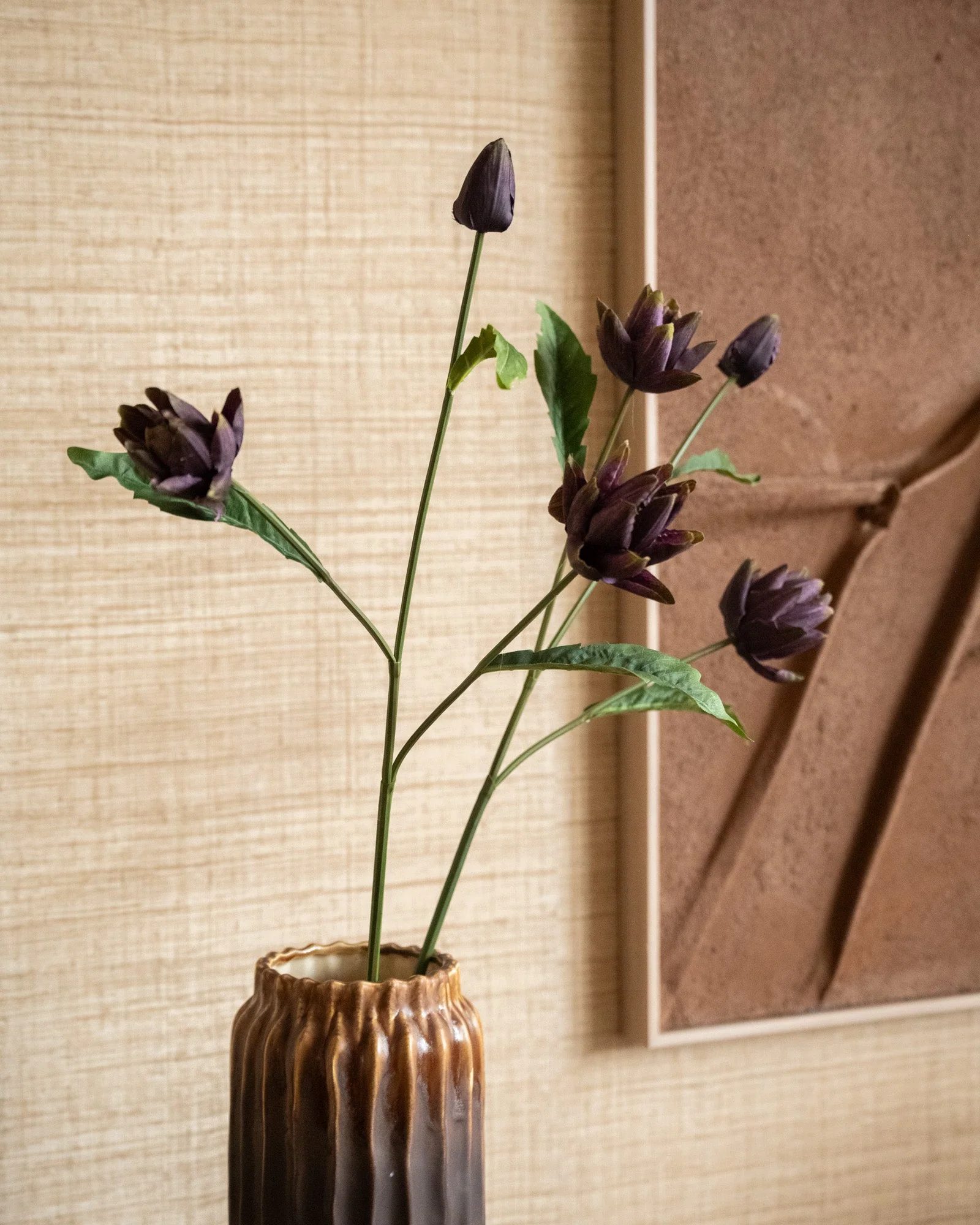Kunstbloemen Artichoke Purple - Image 4