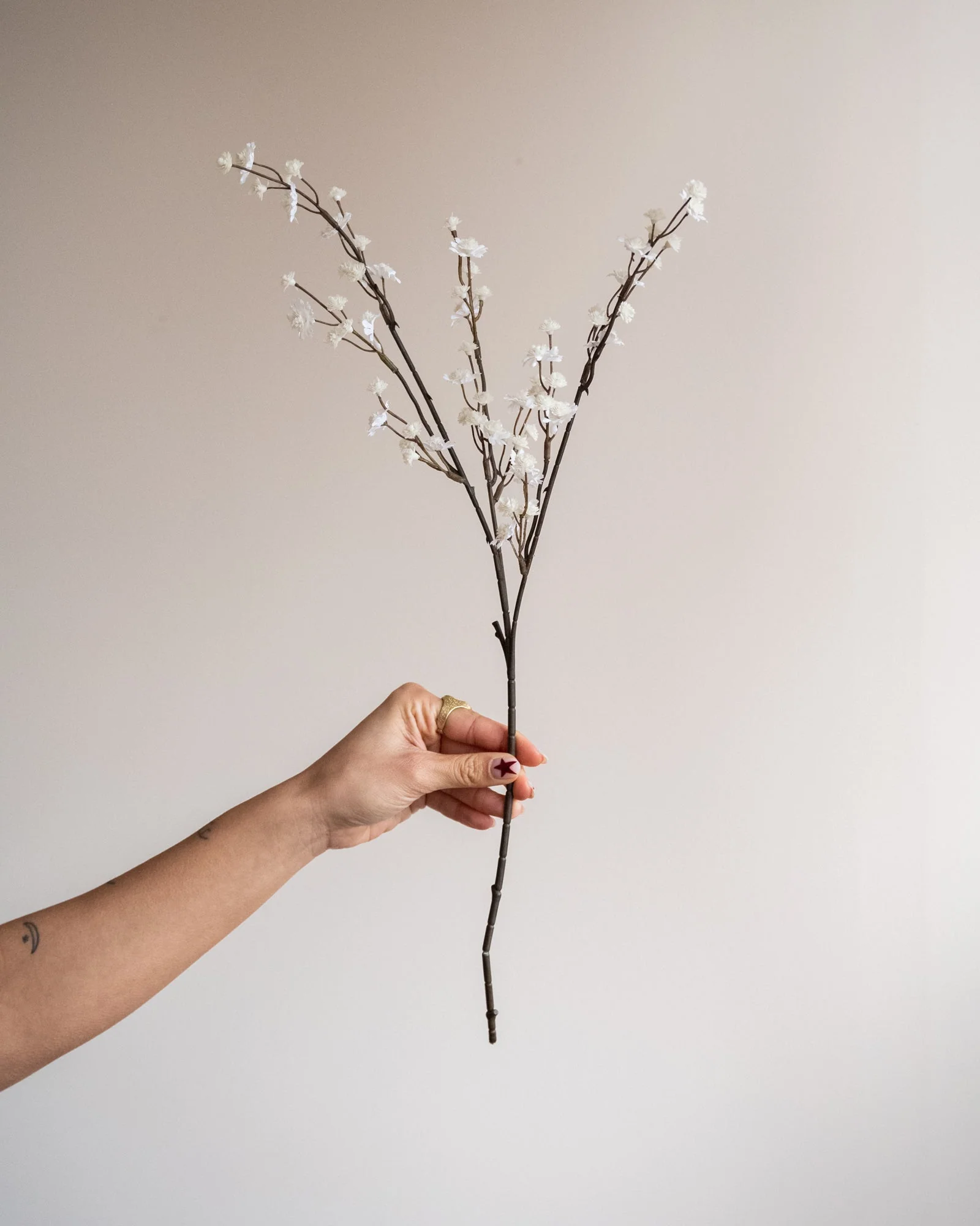 Kunstbloem Gypsophila Crème