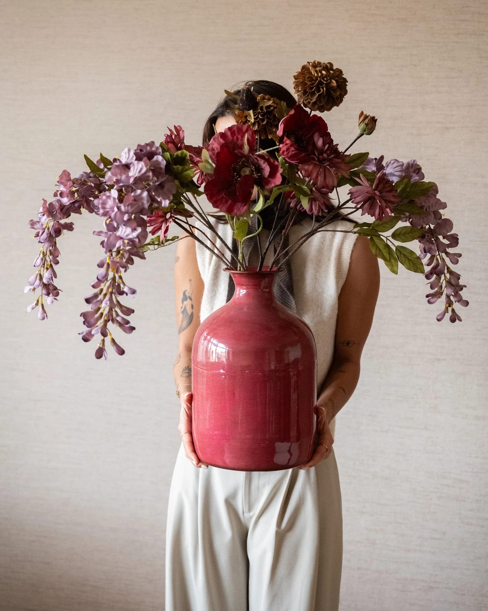 Kunstbloem Poppy Burgundy - Image 5