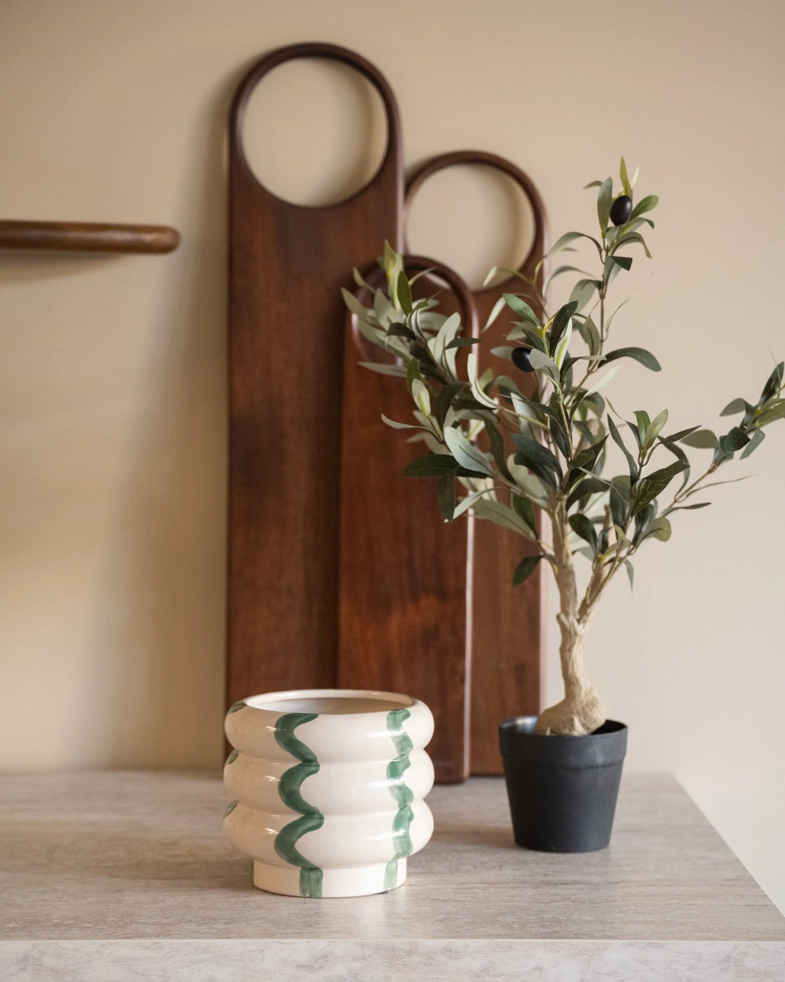 Faux Olive Tree With Pot - Image 5