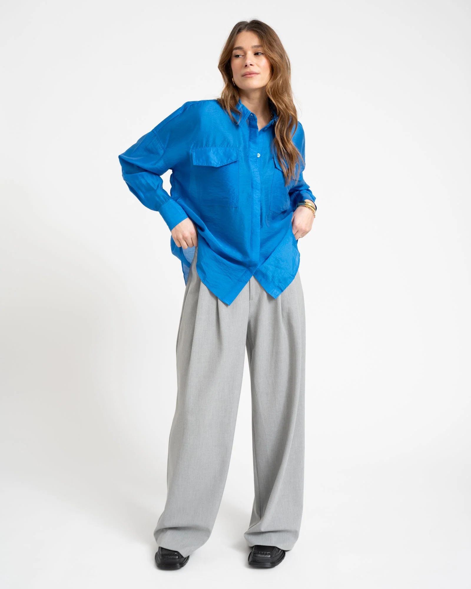 Rouge Alinine Oversized Shirt Directoire Blue