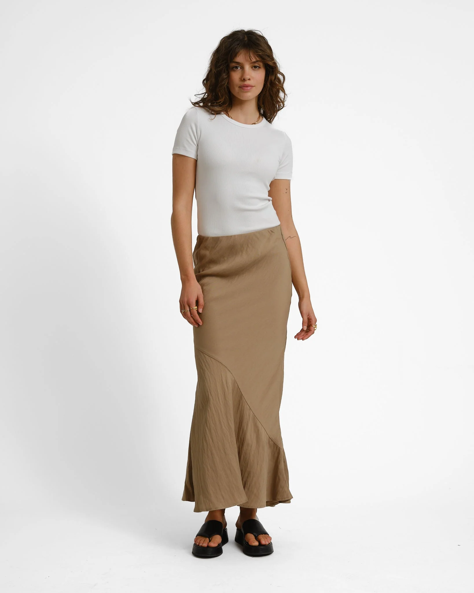 Rouge Etienne Maxi Skirt Petrified Oak
