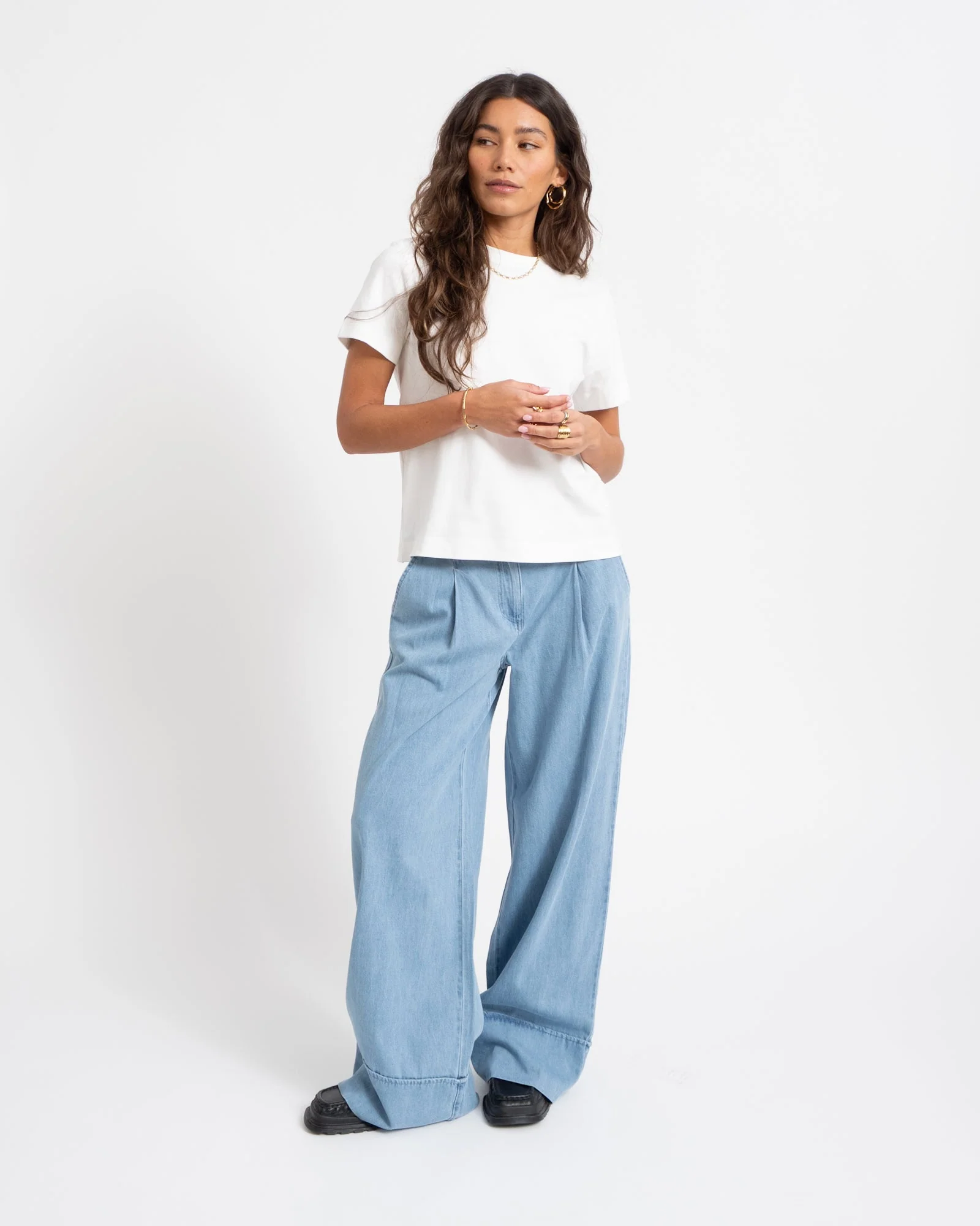 Rouge Francie Mae Trouser Light Blue Denim - Image 2