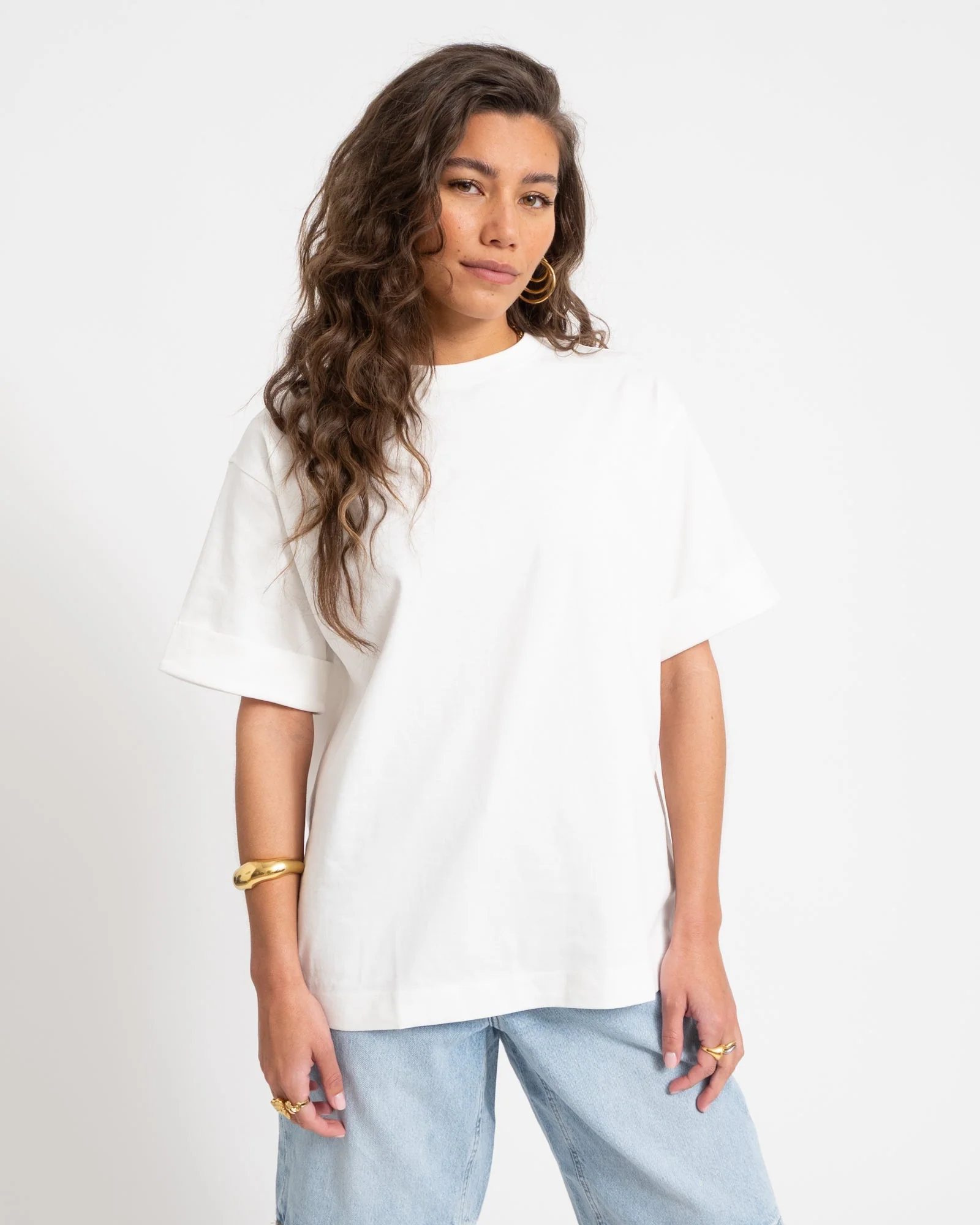Rouge Naomi Mae O-Neck Oversized Cloud Dancer - Image 3