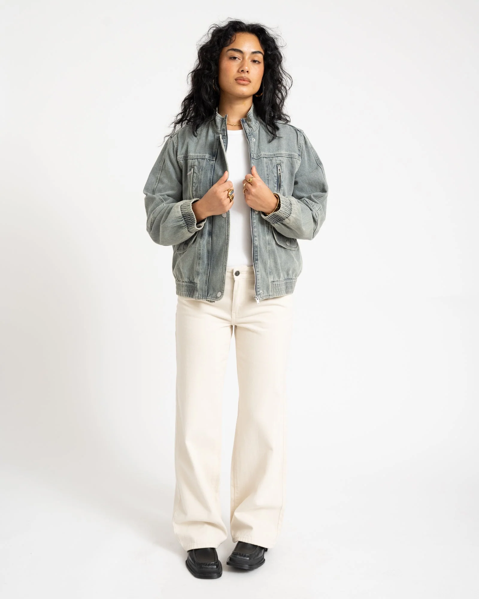 Rouge vivian Denim Jacket Light Blue - Image 4