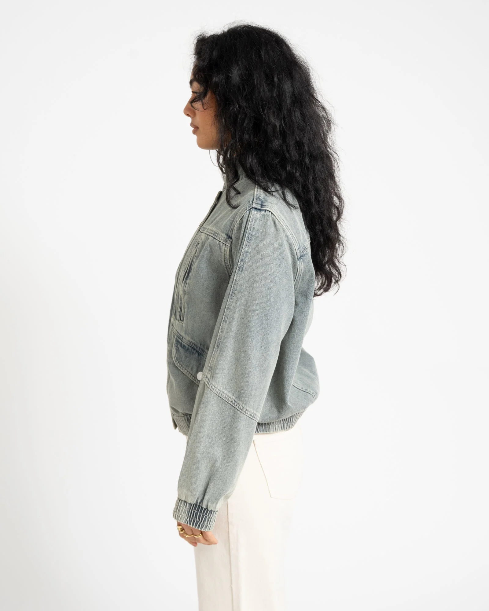 Rouge vivian Denim Jacket Light Blue - Image 6