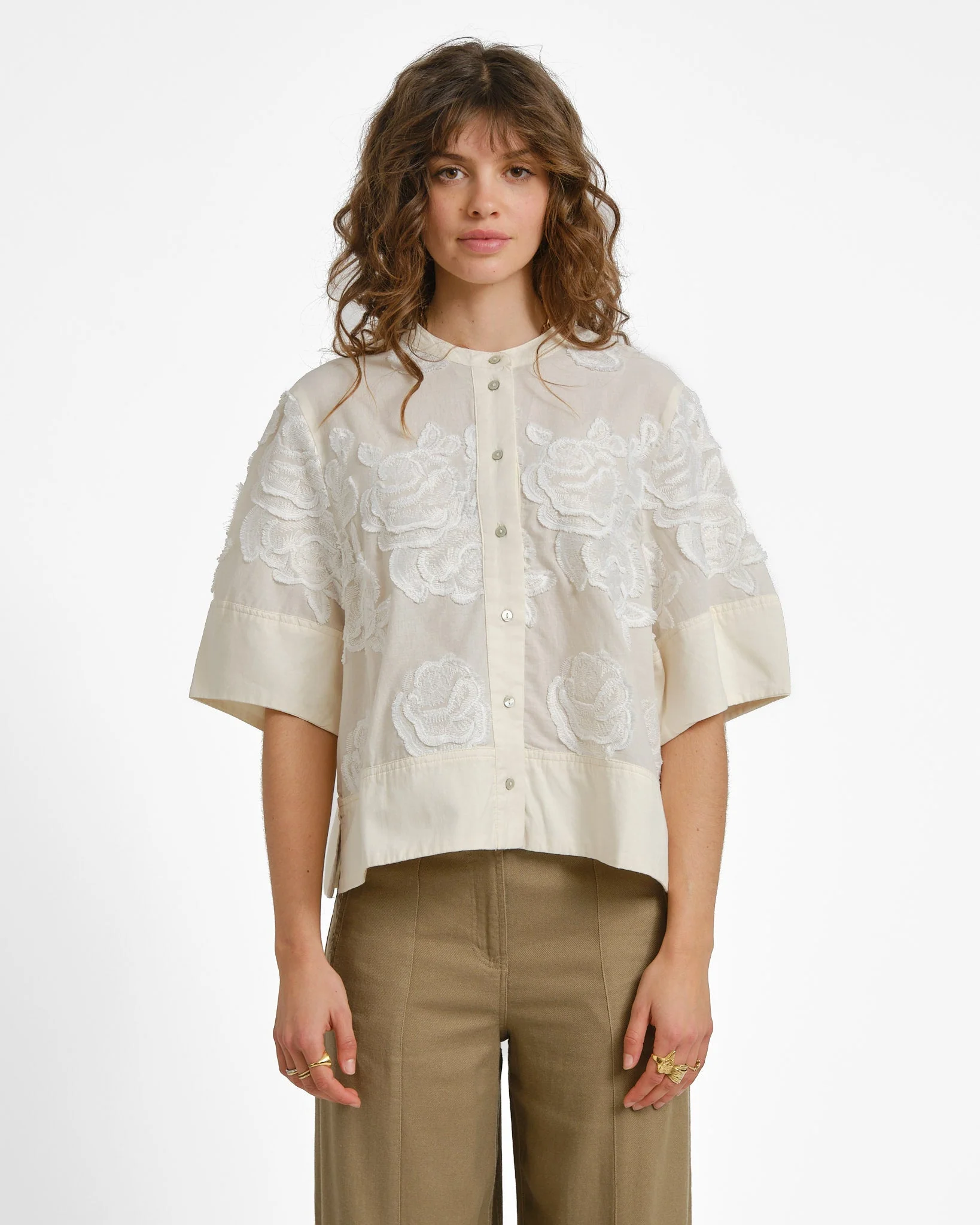 Rouge Zoella O-Neck Top Birch - Image 3