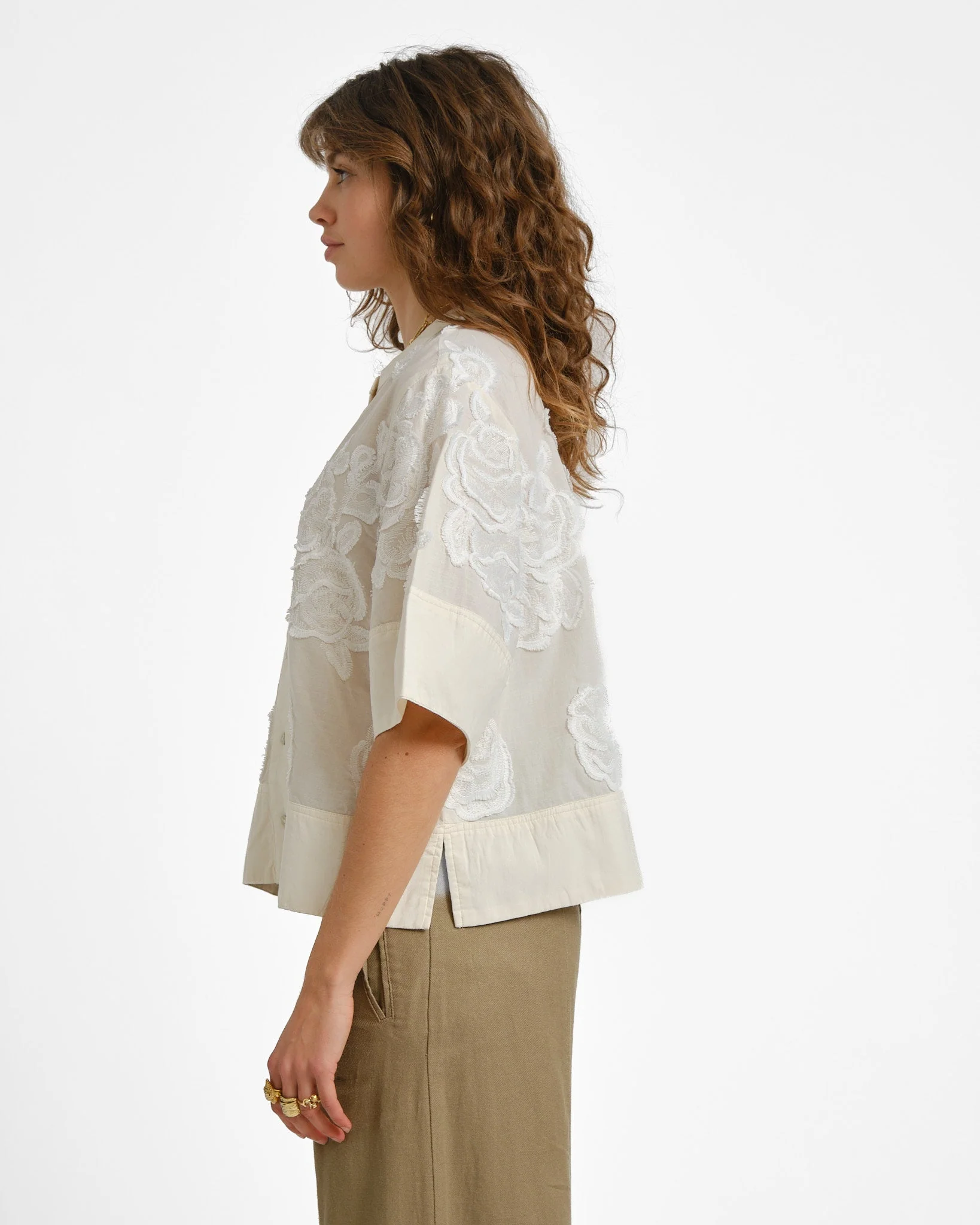 Rouge Zoella O-Neck Top Birch - Image 4