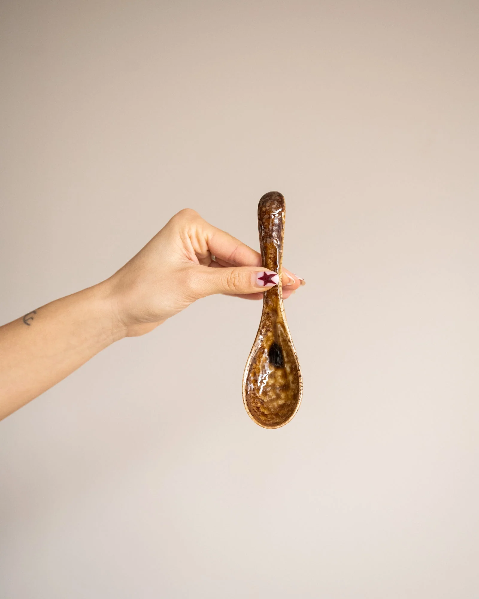 Handmade Japanese Ameyu Ramen Spoon - Image 4