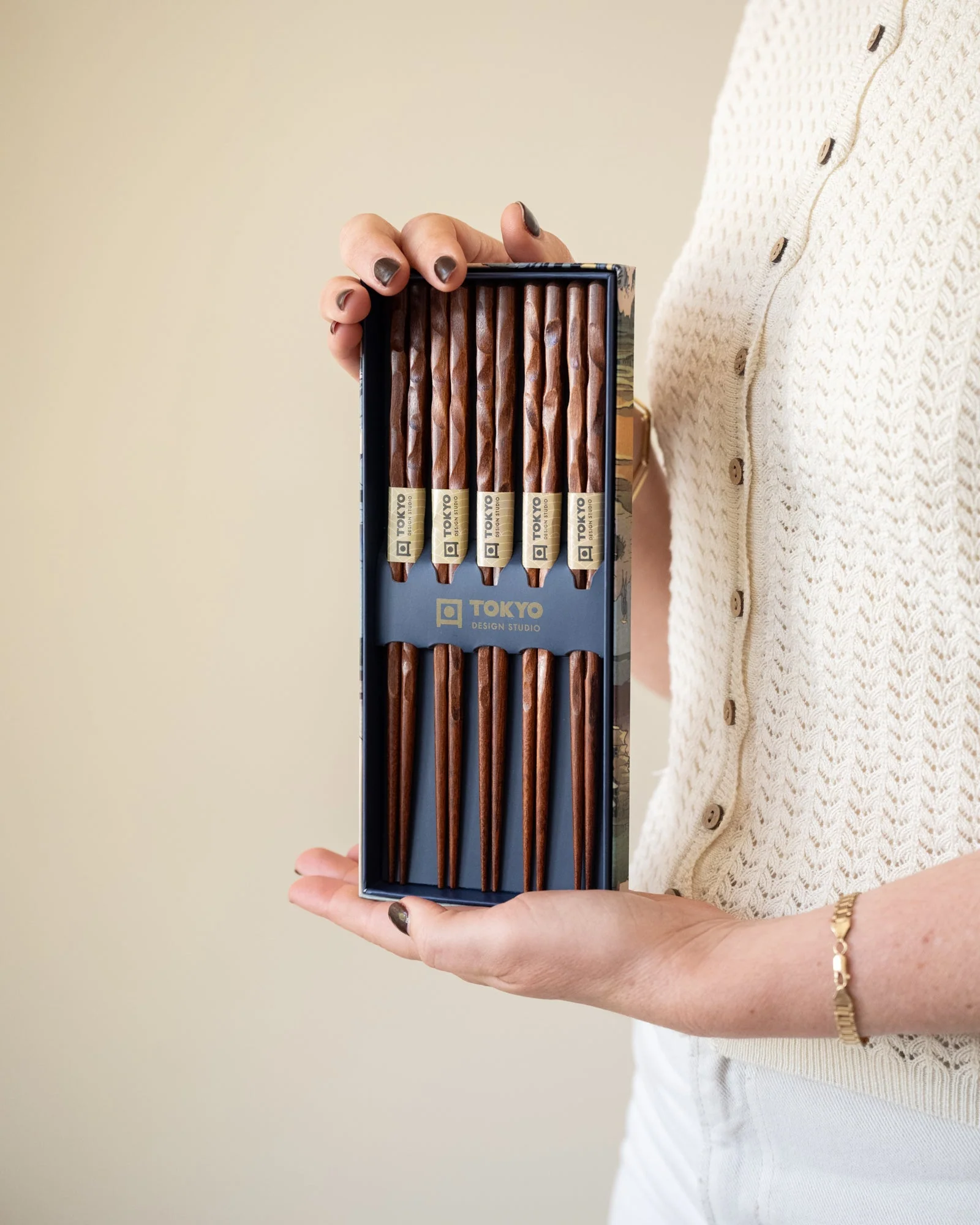 GIFT SET 5 PCS - Chopstick Twist Brown - Image 4