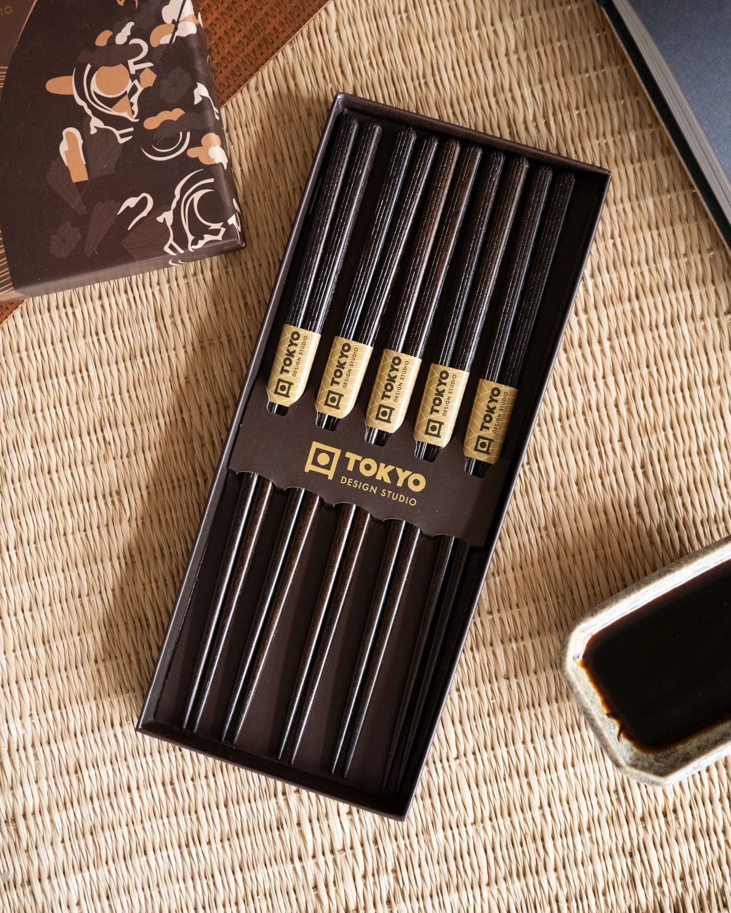 Gift Set 5PCS - Chopstick Maiko Dark Brown - Image 2