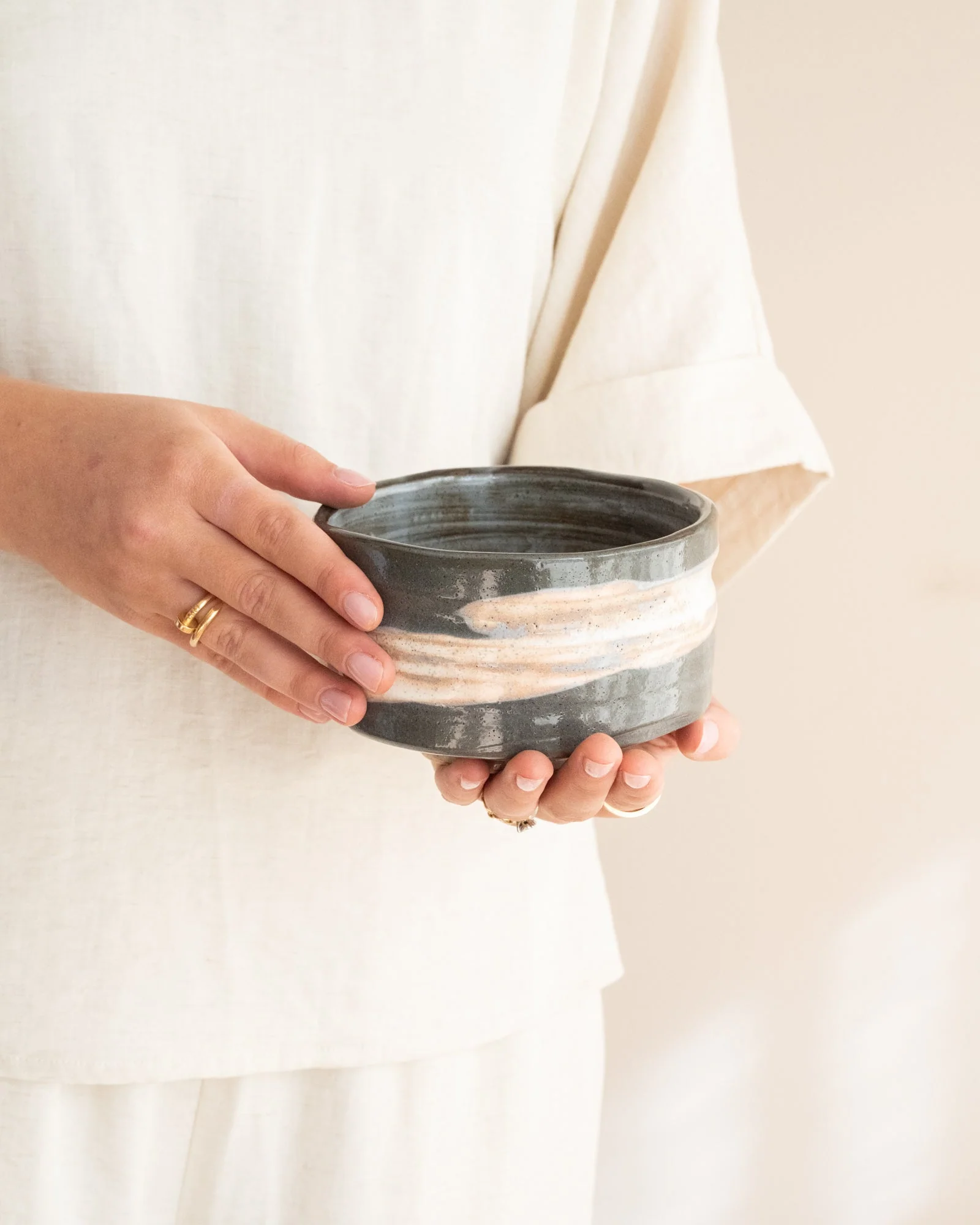 Handmade Japanese (Matcha) Bowl Marumon - Image 2