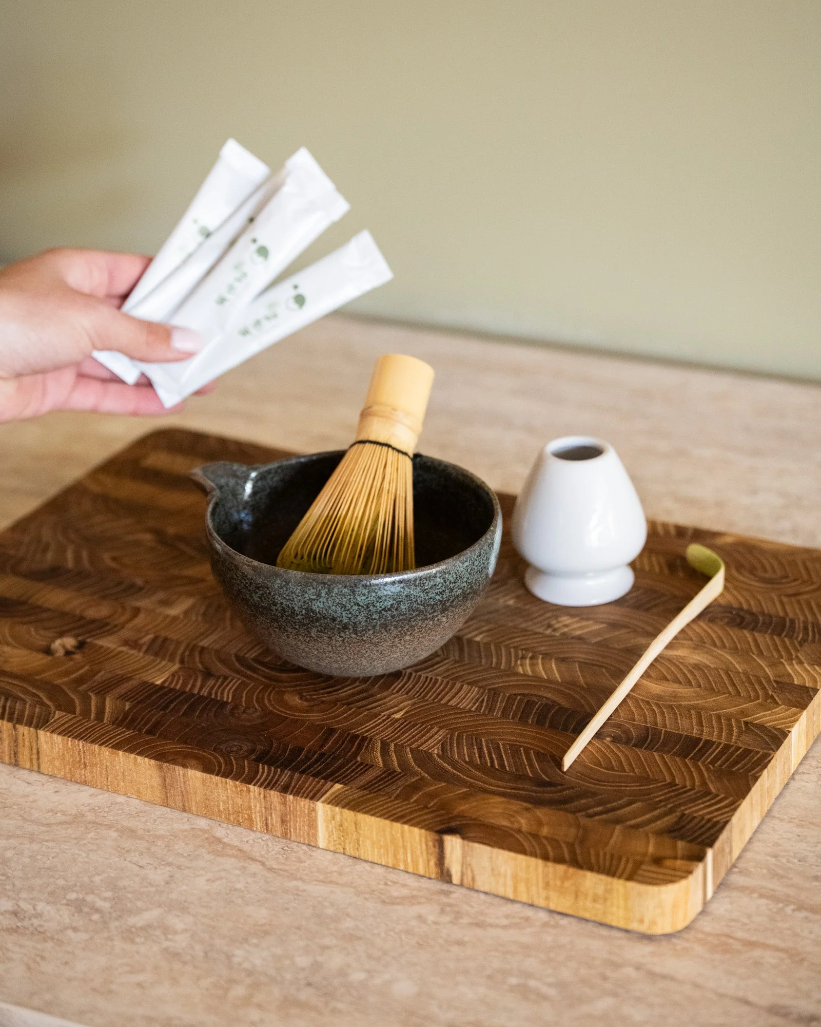 Gift Set - Handmade Japanese Matcha Set Hisui - Image 5