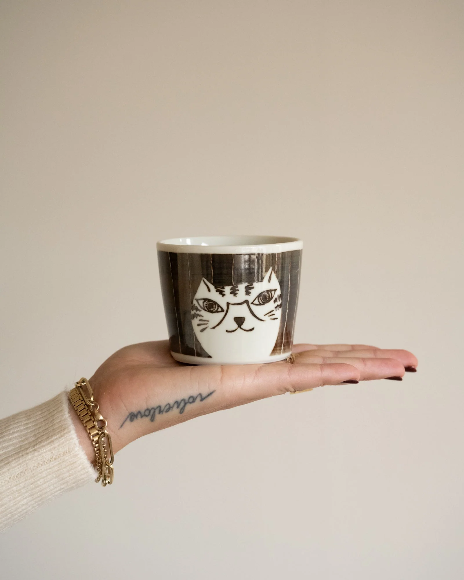 Handmade Japanese Mug Cat - Image 8
