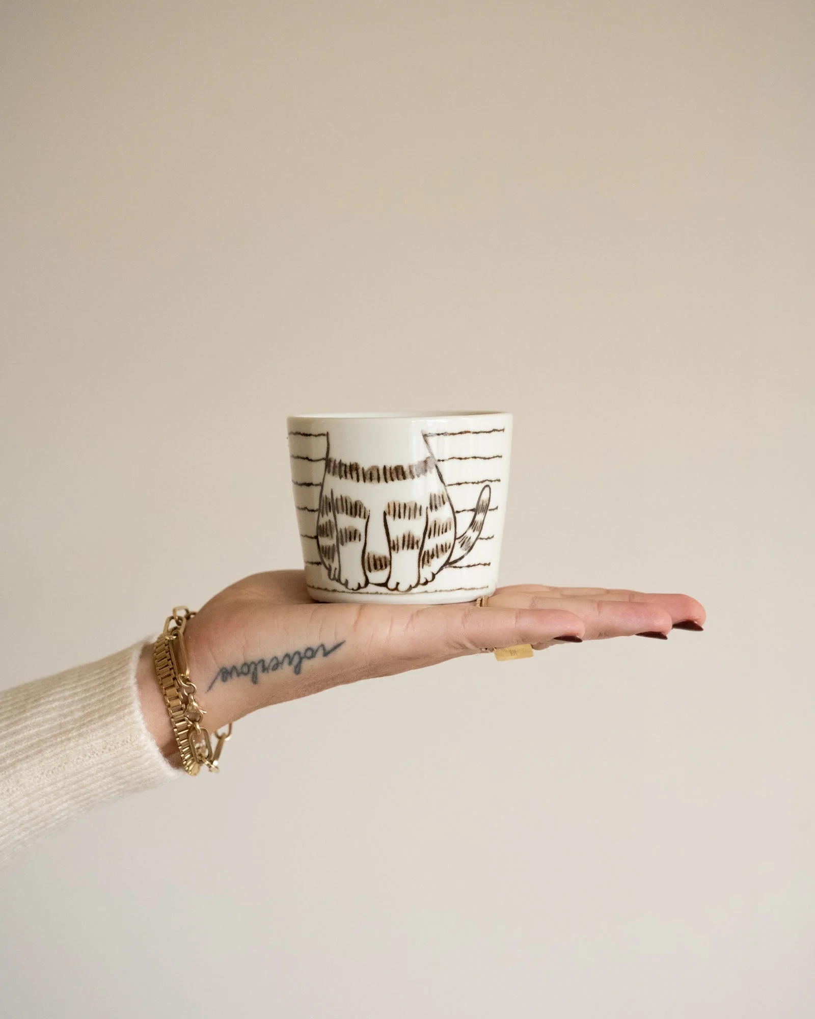 Handmade Japanese Mug Cat - Image 9