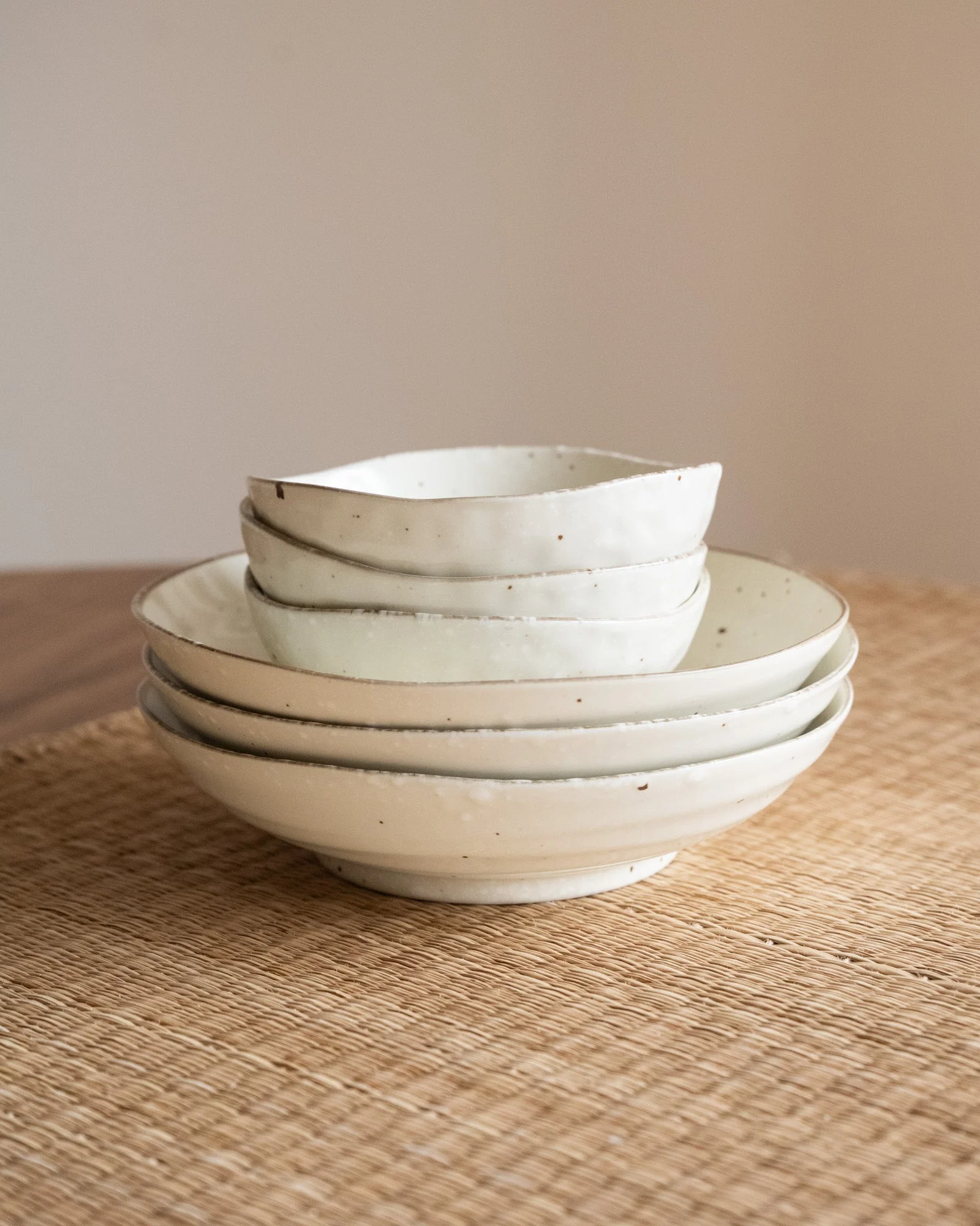 Handmade Japanese Small Bowl Shirogesho - Image 5