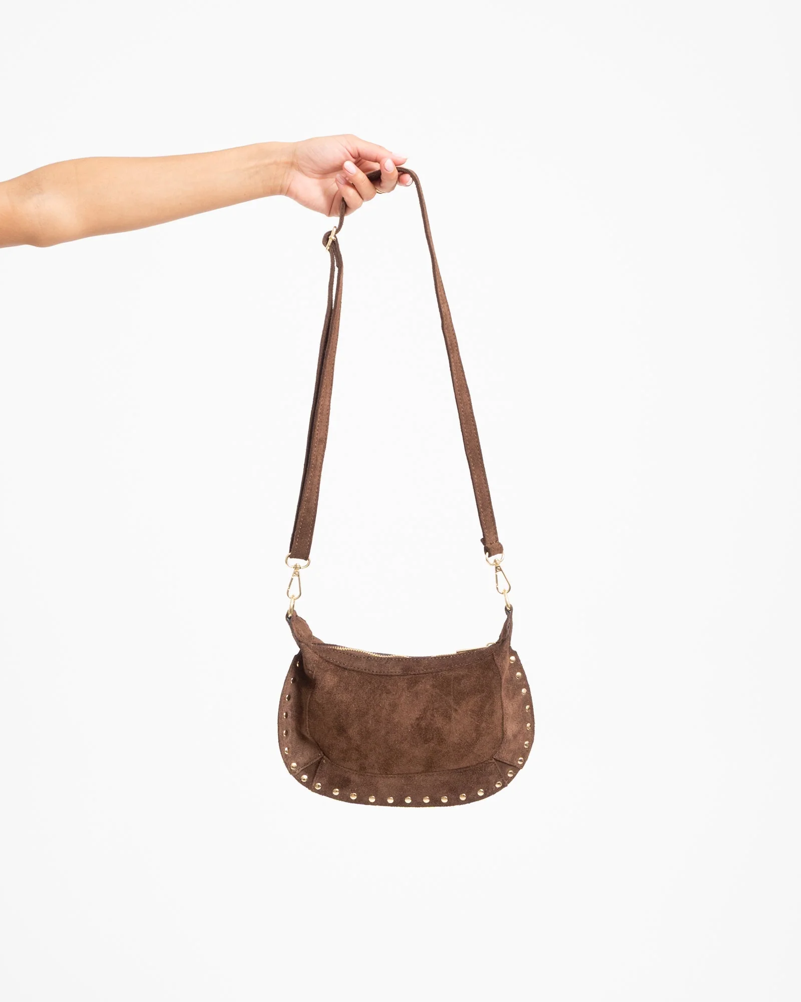 Bag Monica Suede Bruin - Image 4