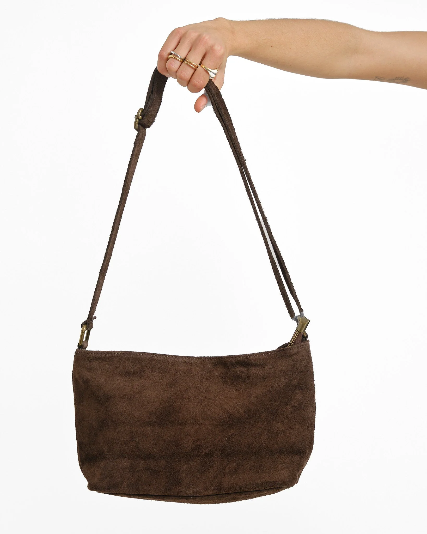 Karin Suede Bag Brown - Image 5