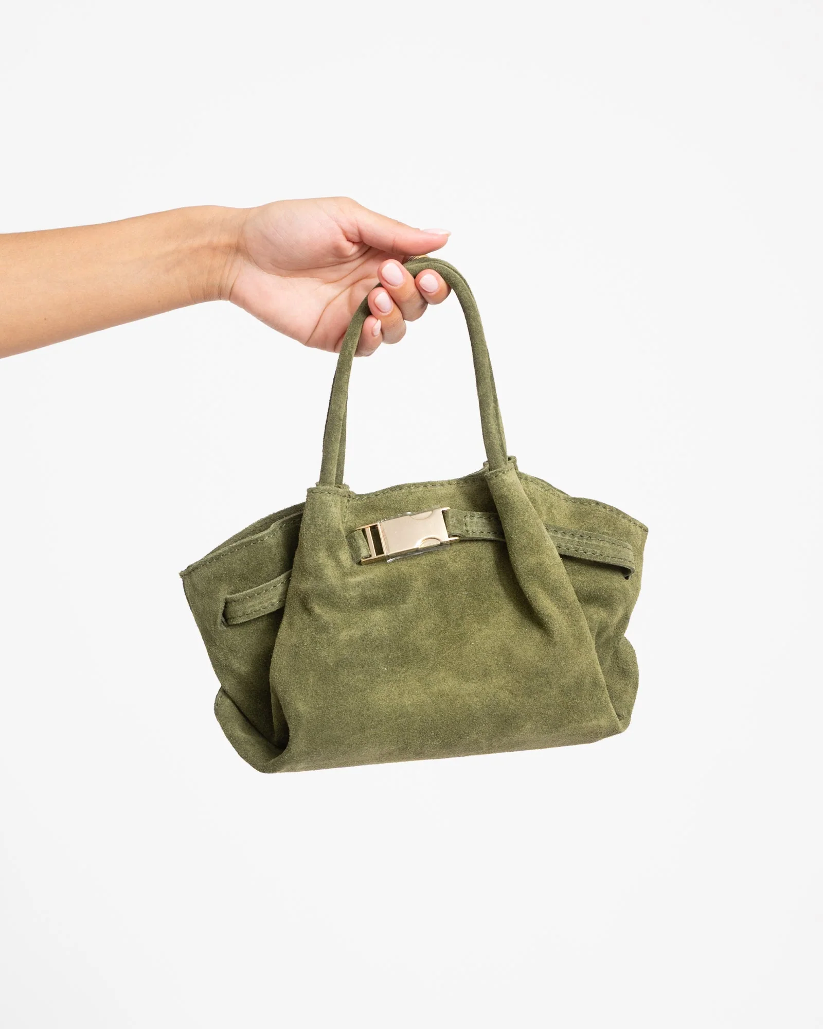Leonie Belted Slouchy Bag Groen - Image 4