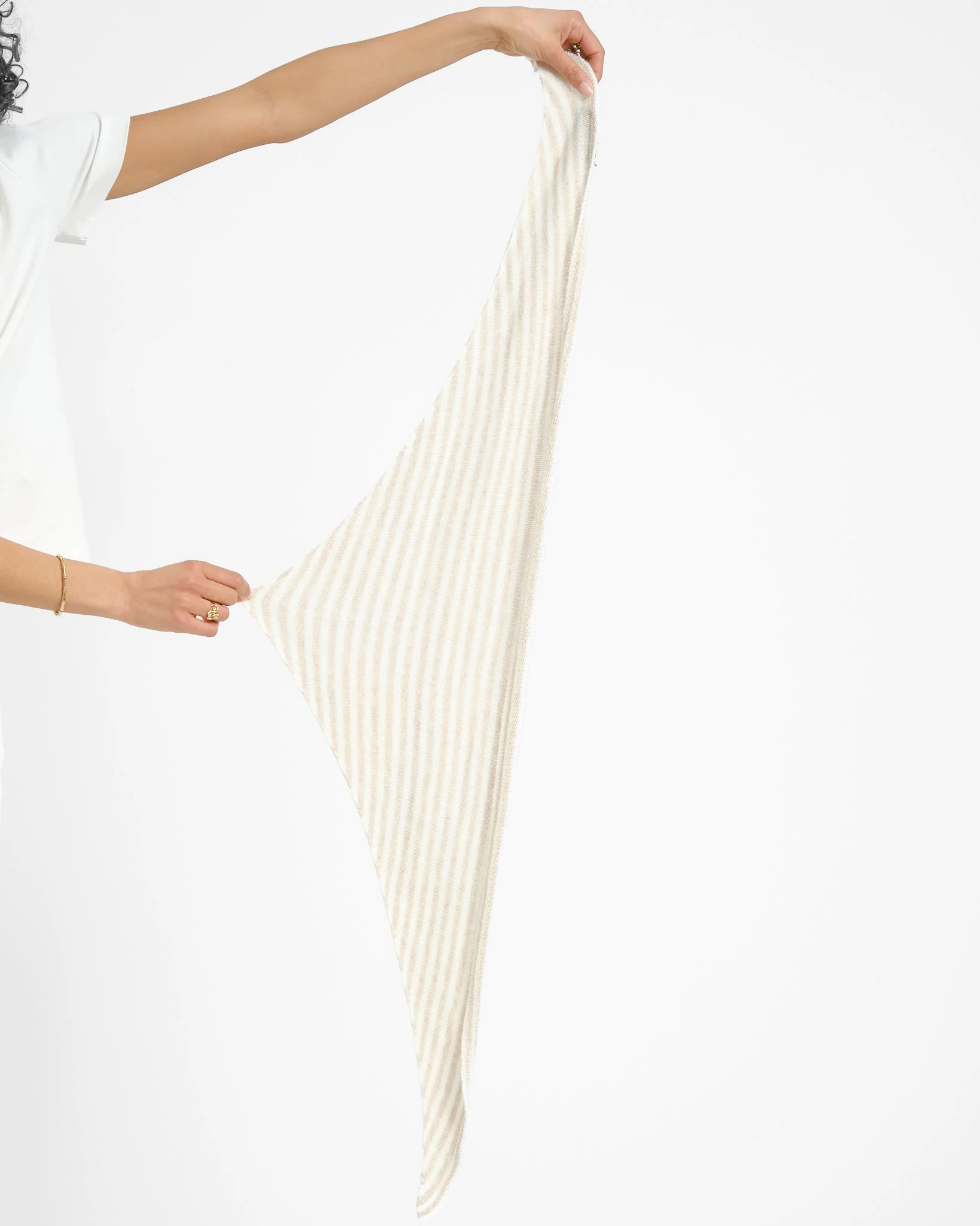 Sjaal Kaia Stripe Zand - Image 3