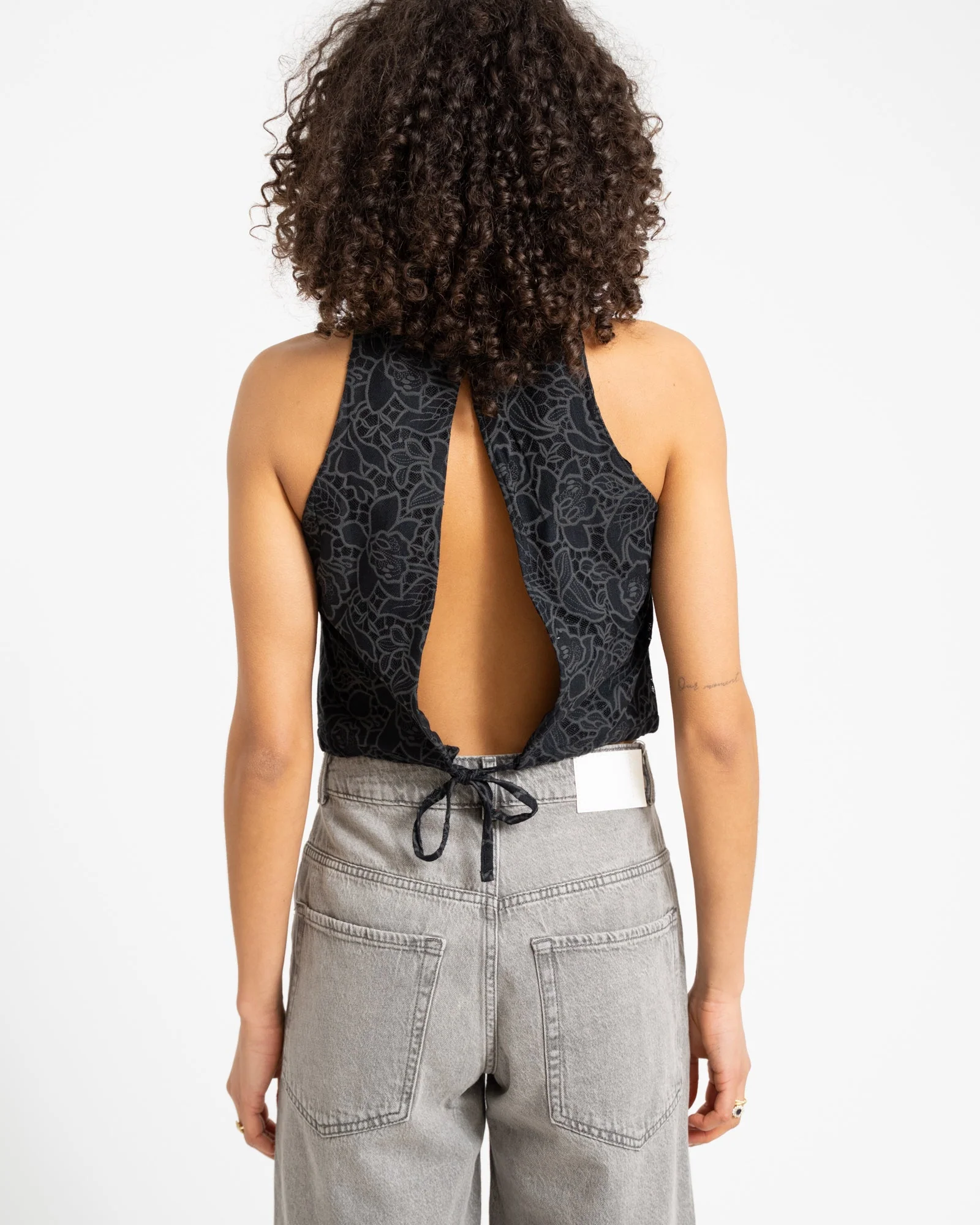 TILTIL Ai-vi Crop Top Black Lace Black - Image 6