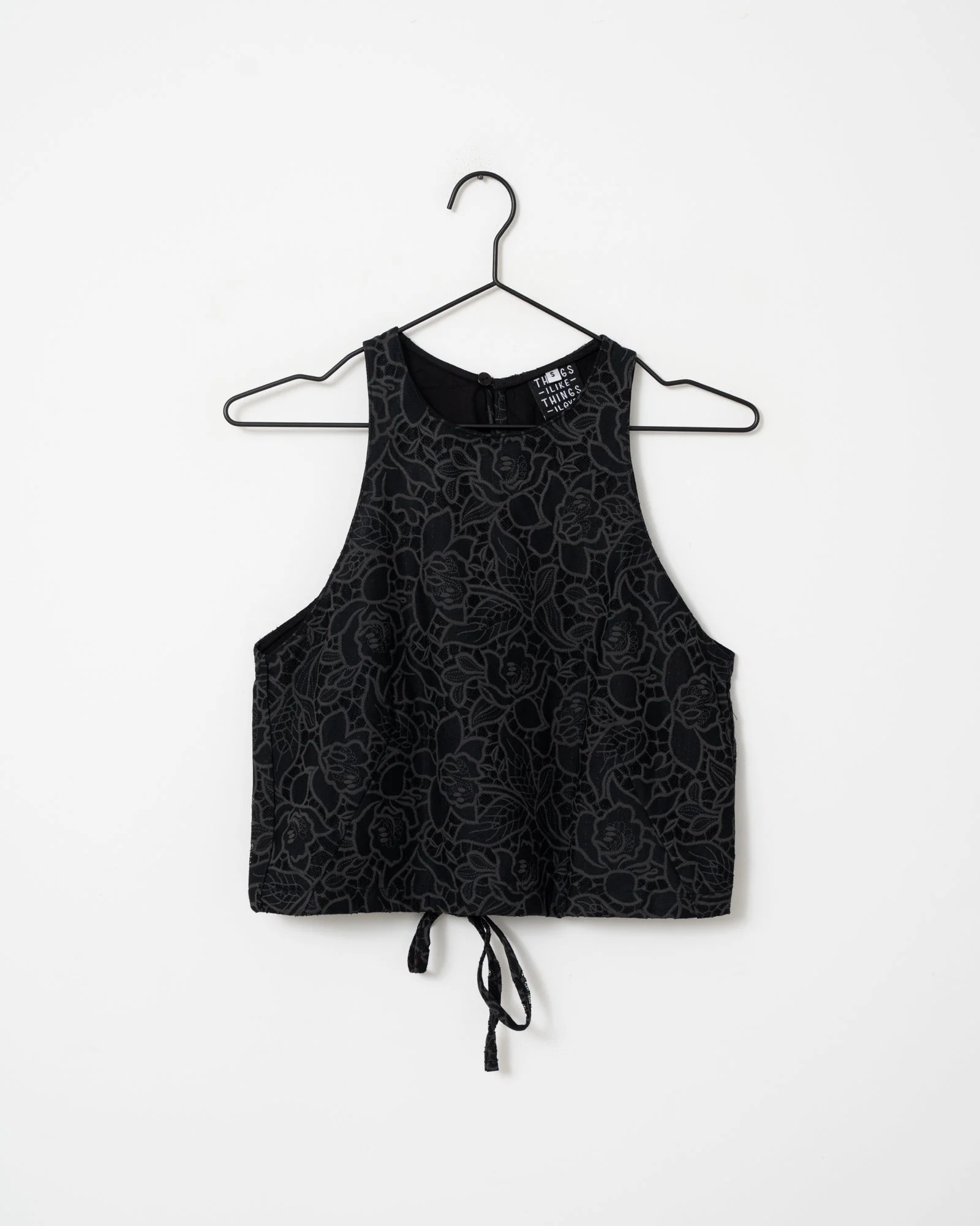 TILTIL Ai-vi Crop Top Black Lace Black - Image 8