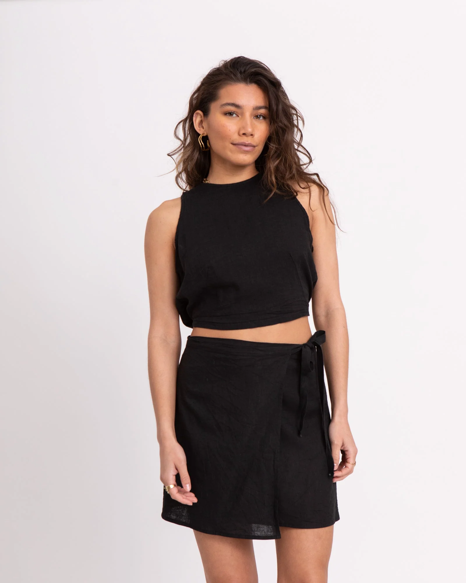 TILTIL  Ai-vi Linen Top Black - Image 3