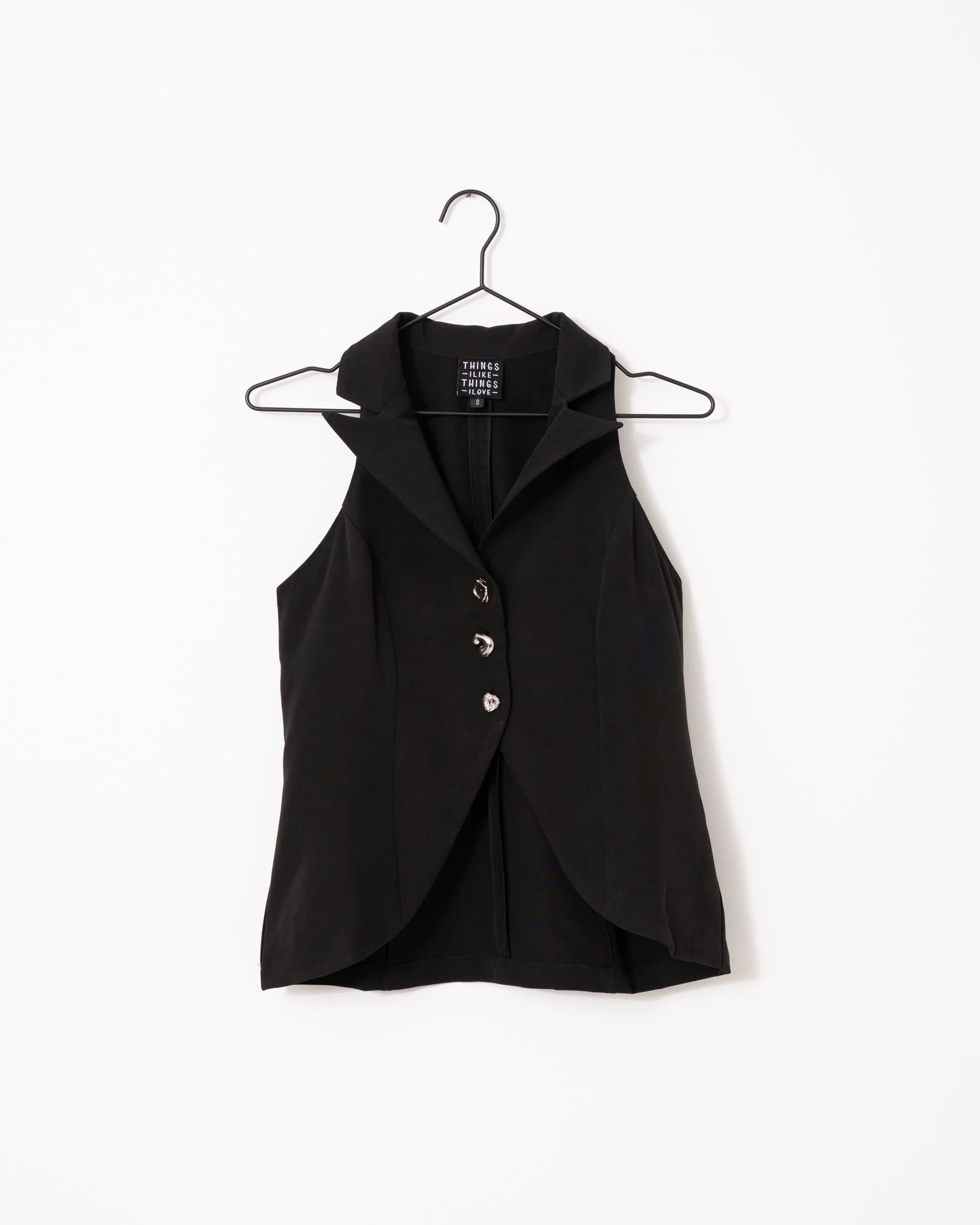 TILTIL Annabel Gilet Top Black - Image 8