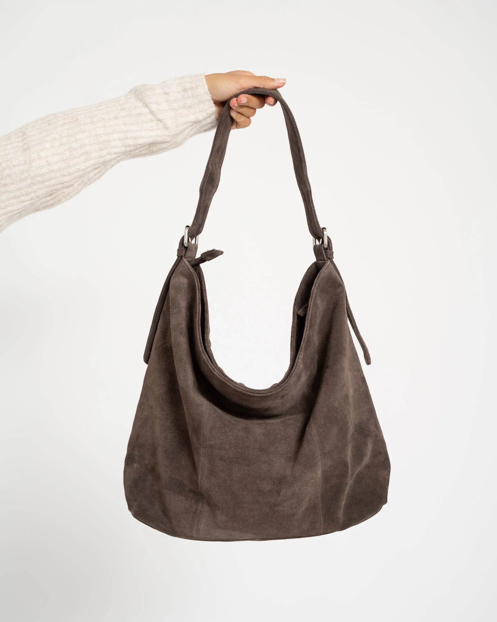 TILTIL Ariana Bag Dark Brown Suede - Image 2