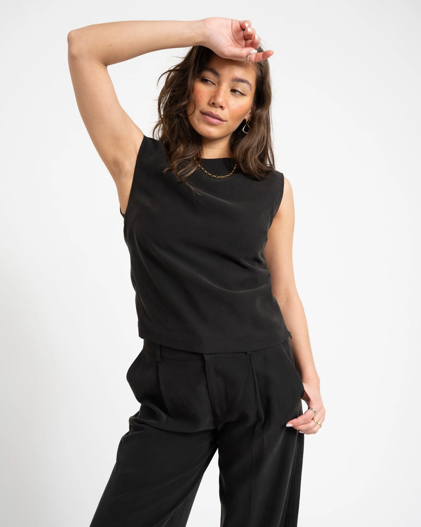 TILTIL Aya Rayon Top Black - Image 2