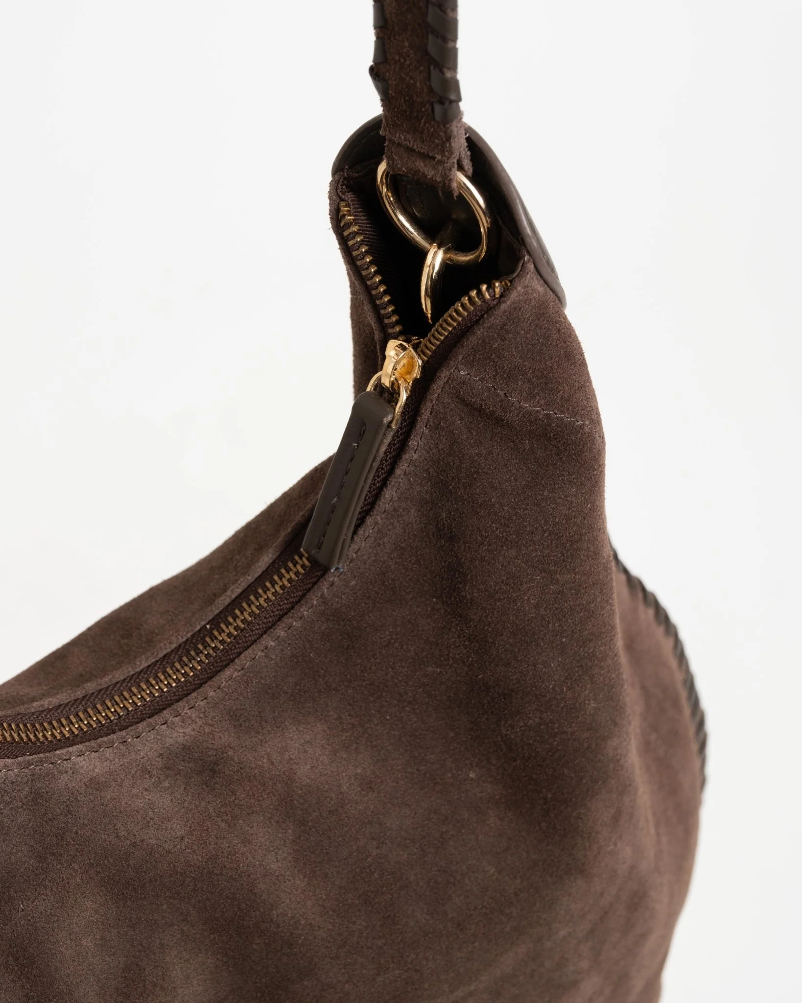 TILTIL Bag Braided Brown Suede Brown - Image 5