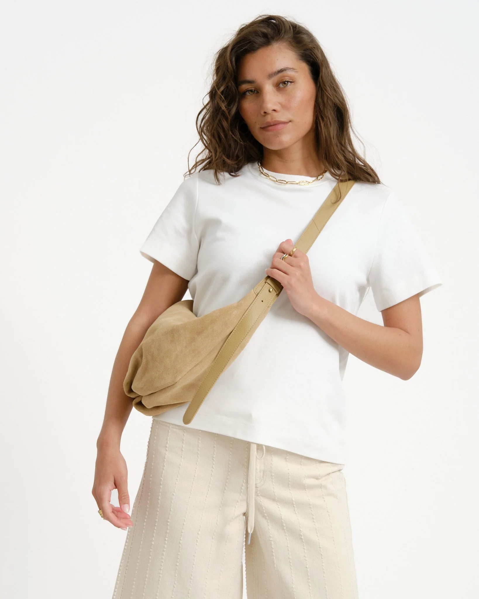 TILTIL Bag Isabel Real Suede Sand - Image 3