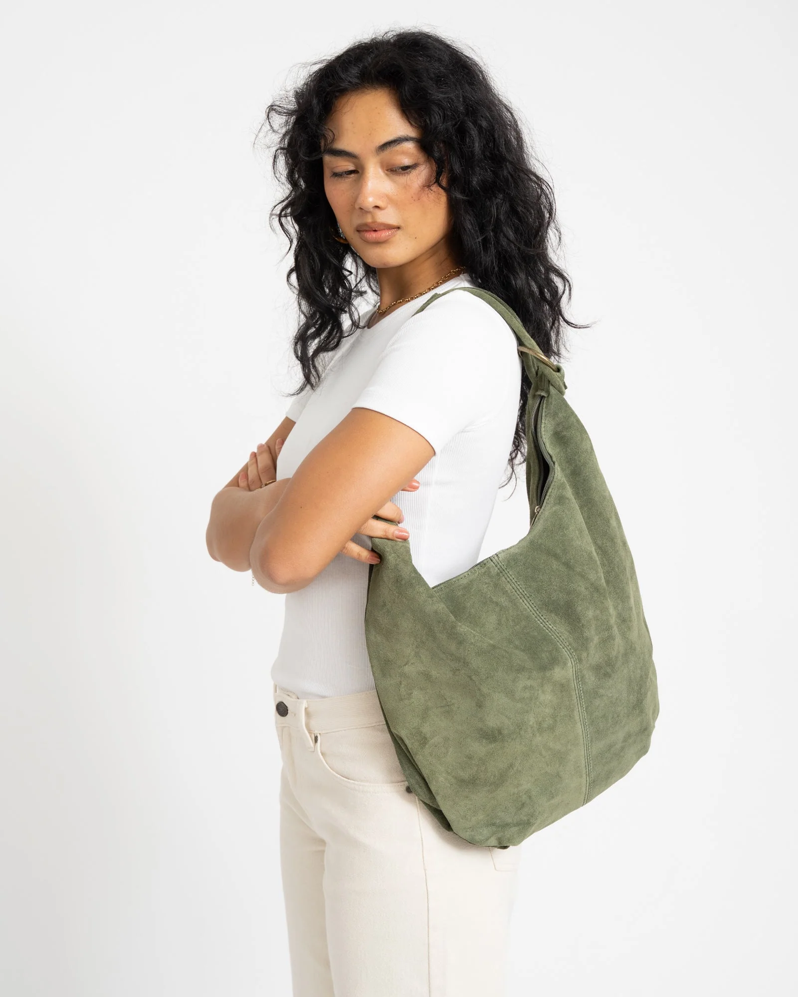 TILTIL Bag Suez Suede Green - Image 2