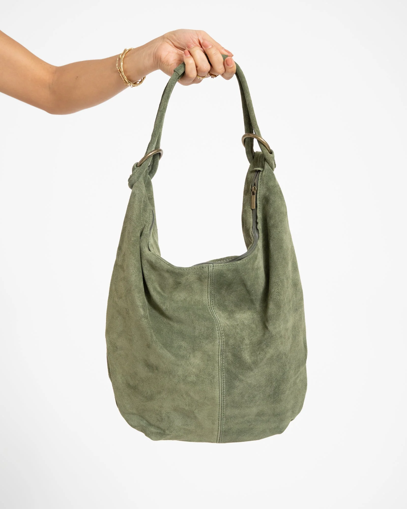 TILTIL Bag Suez Suede Green - Image 4