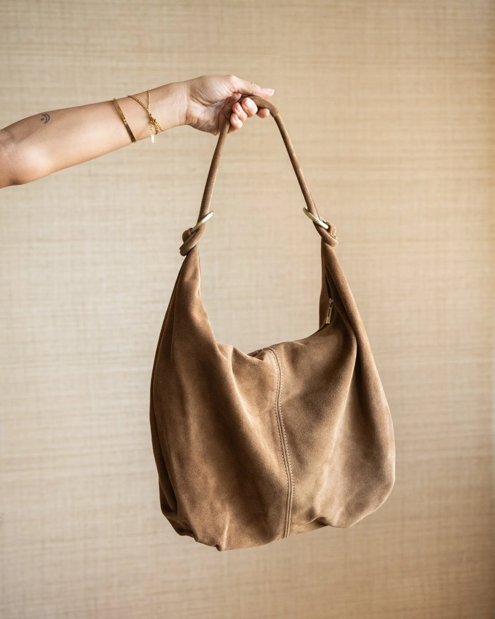 TILTIL Bag Suez Suede Taupe